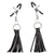 California Exotics - Nipple Play Playful Tassels Nipple Clamps (Black) -  Nipple Clamps (Non Vibration)  Durio.sg