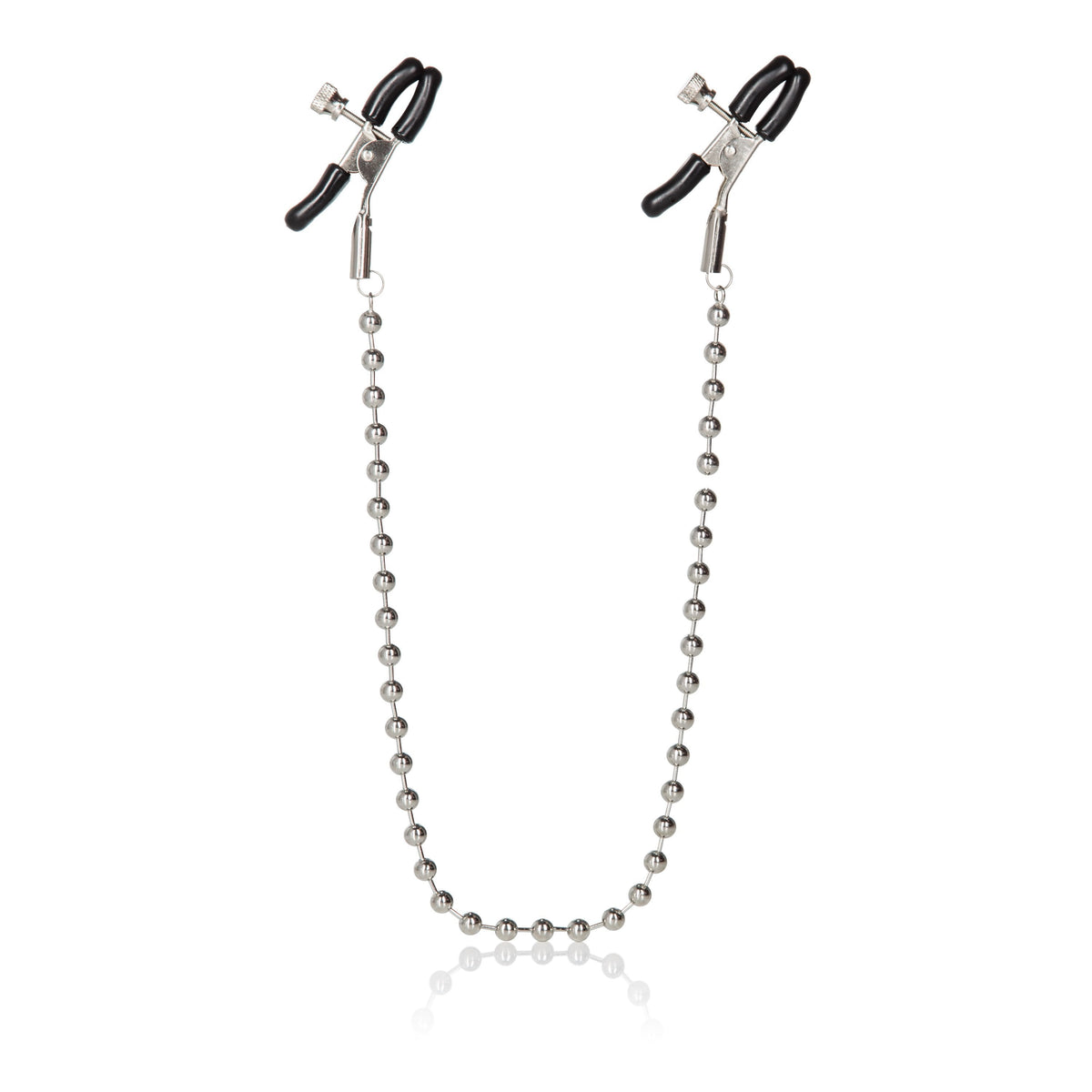 California Exotics - Nipple Play Silver Beaded Nipple Clamps (Silver) -  Nipple Clamps (Non Vibration)  Durio.sg