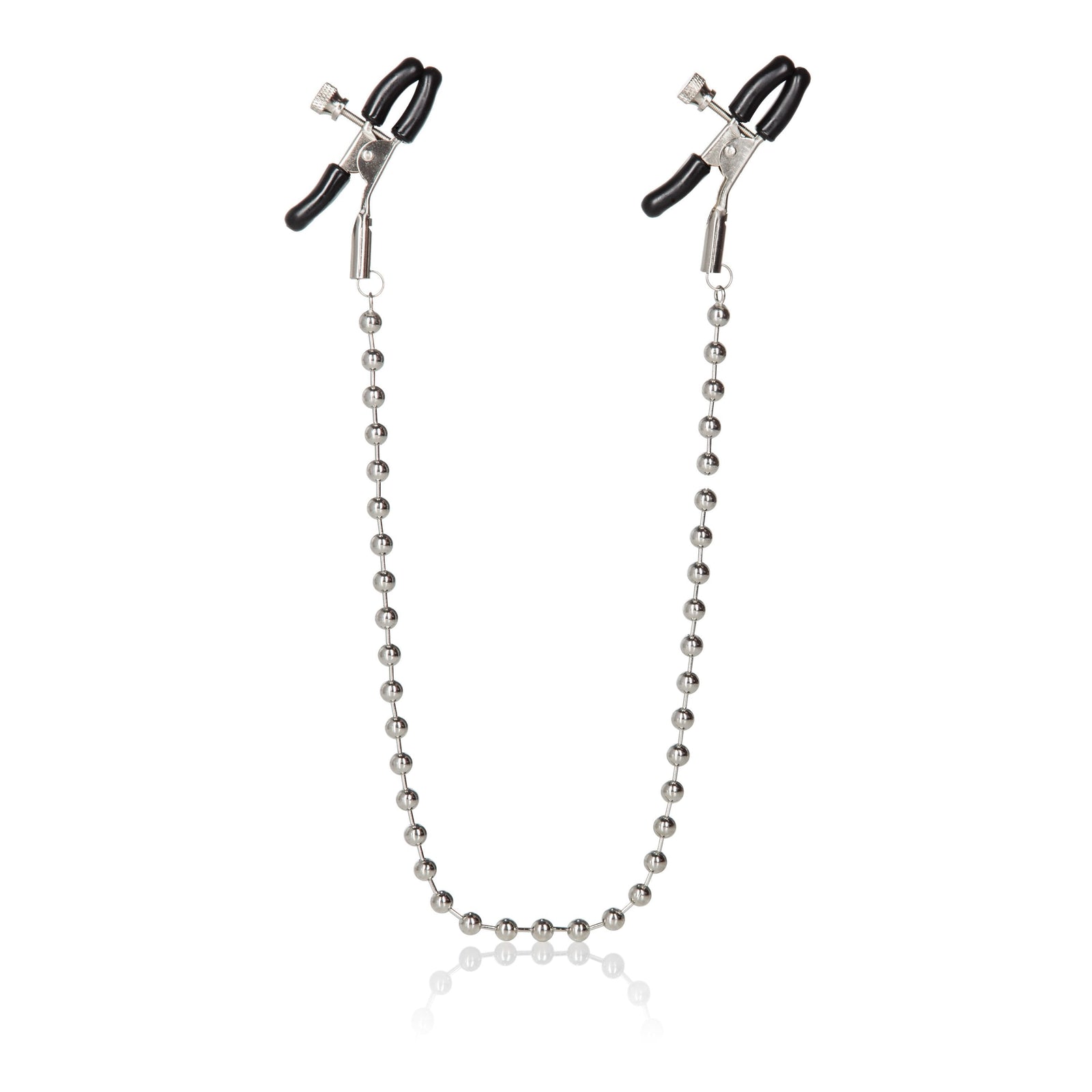 California Exotics - Nipple Play Silver Beaded Nipple Clamps (Silver) -  Nipple Clamps (Non Vibration)  Durio.sg