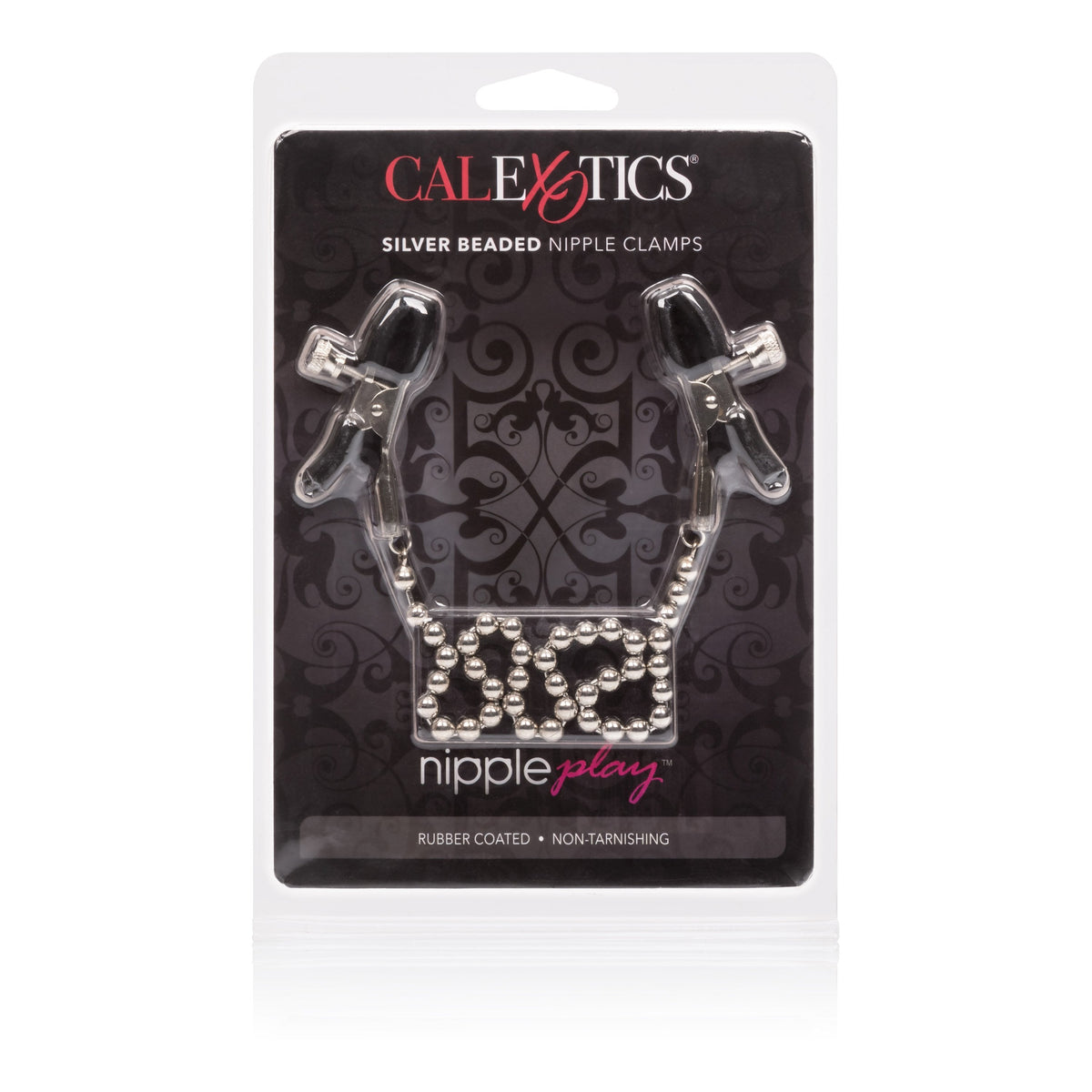 California Exotics - Nipple Play Silver Beaded Nipple Clamps (Silver) -  Nipple Clamps (Non Vibration)  Durio.sg
