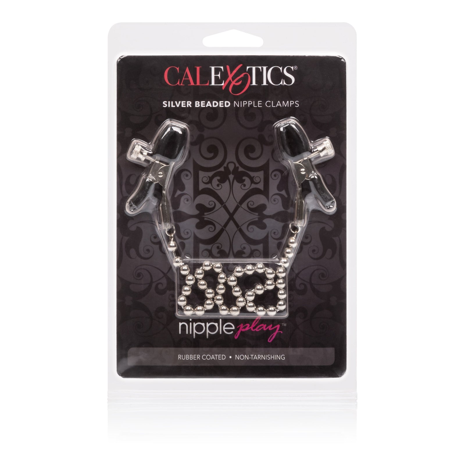 California Exotics - Nipple Play Silver Beaded Nipple Clamps (Silver) -  Nipple Clamps (Non Vibration)  Durio.sg