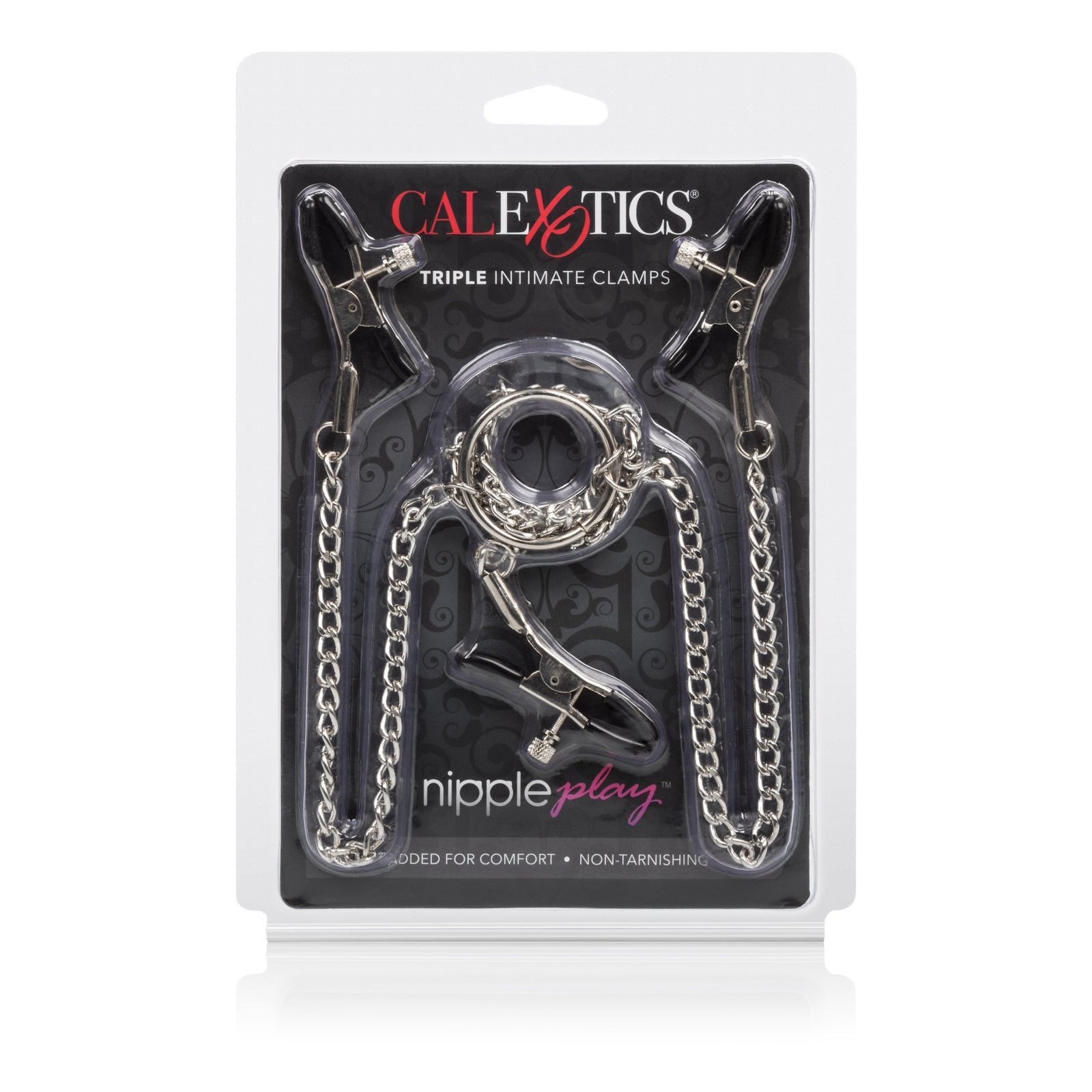California Exotics - Nipple Play Triple Intimate Clamps (Silver) -  Nipple Clamps (Non Vibration)  Durio.sg