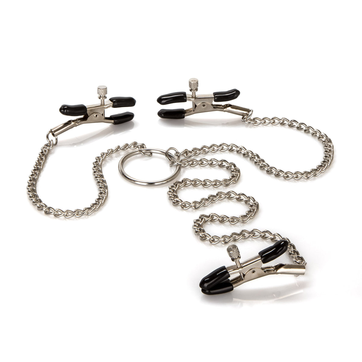 California Exotics - Nipple Play Triple Intimate Clamps (Silver) -  Nipple Clamps (Non Vibration)  Durio.sg