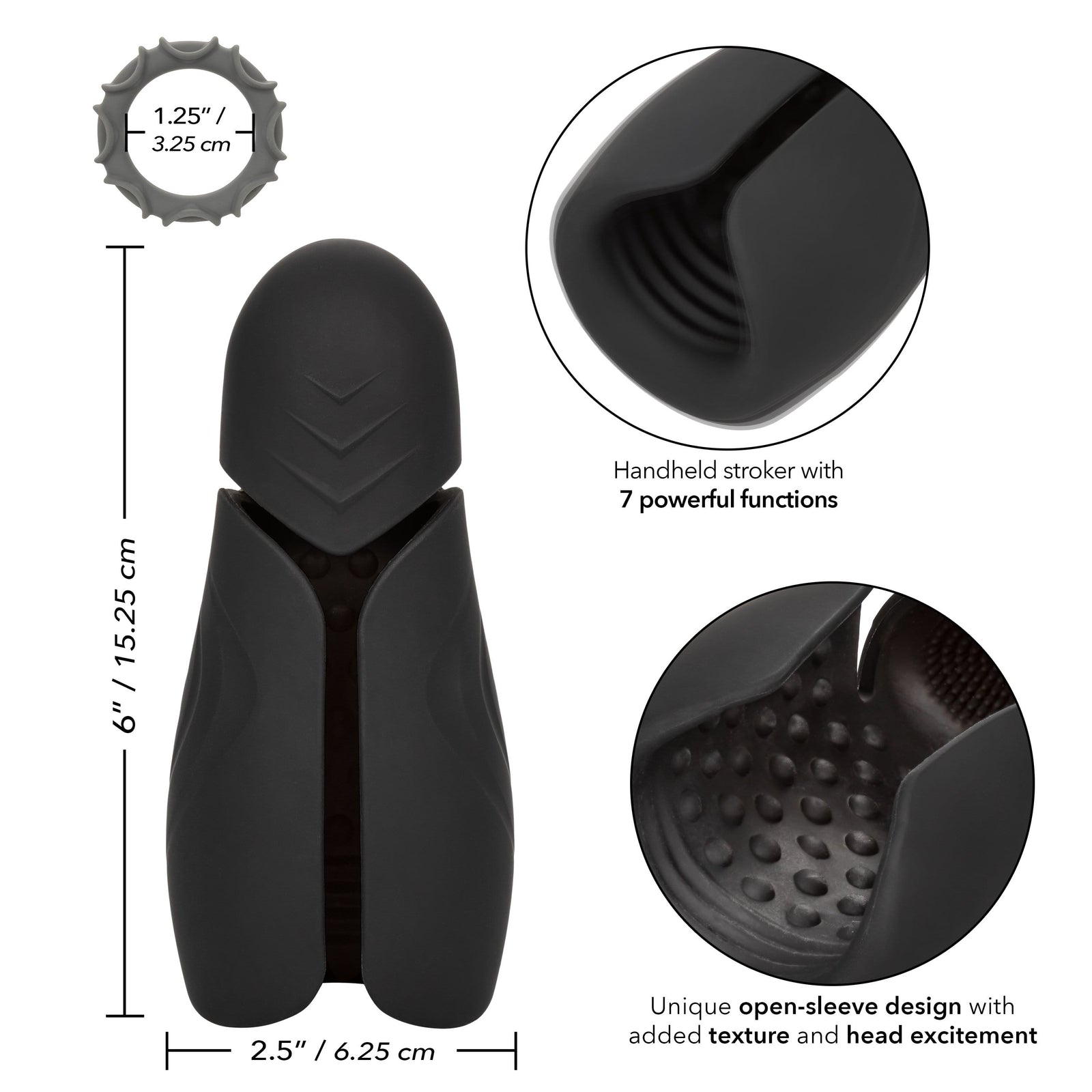 California Exotics - Optimum Power Elite Pro Stroker Masturbator (Black) -  Masturbator Soft Stroker (Vibration) Rechargeable  Durio.sg