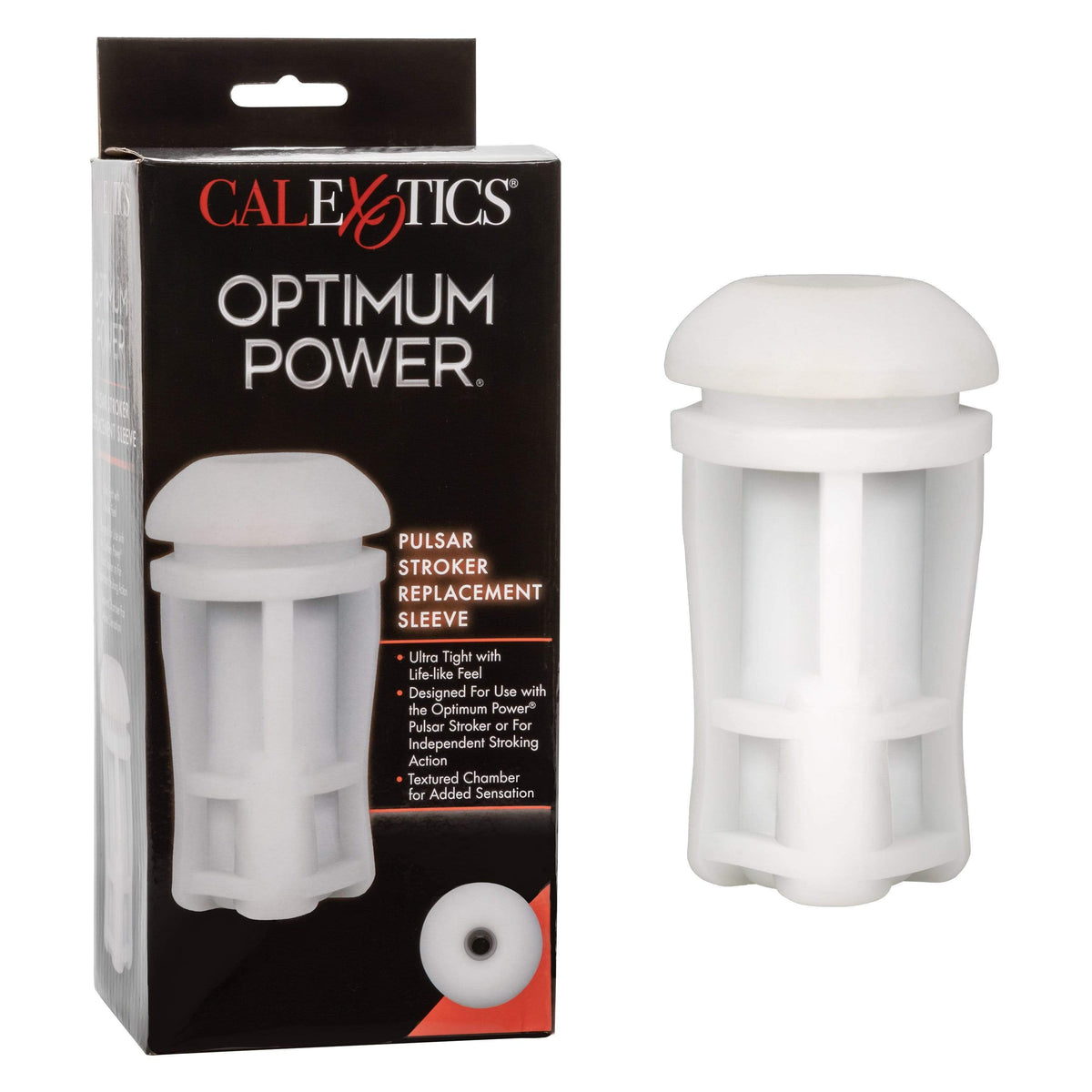California Exotics - Optimum Power Pulsar Stroker Replacement Sleeve (White) -  Accessories  Durio.sg