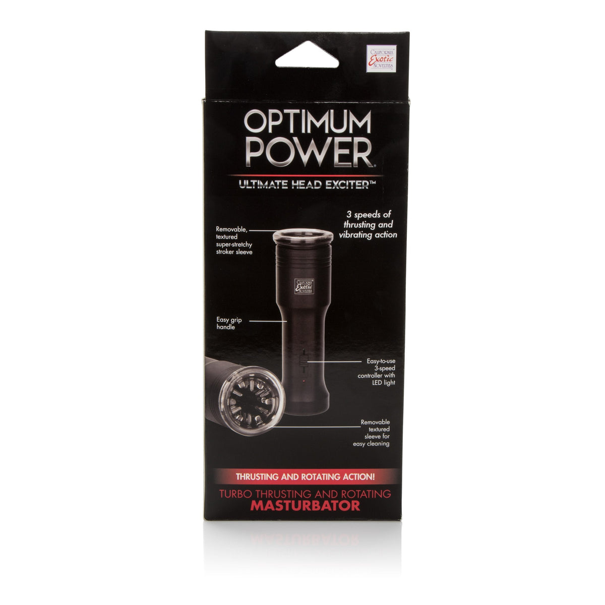 California Exotics - Optimum Power Ultimate Head Exciter Mastubator (Black) -  Masturbator (Hands Free) Non Rechargeable  Durio.sg