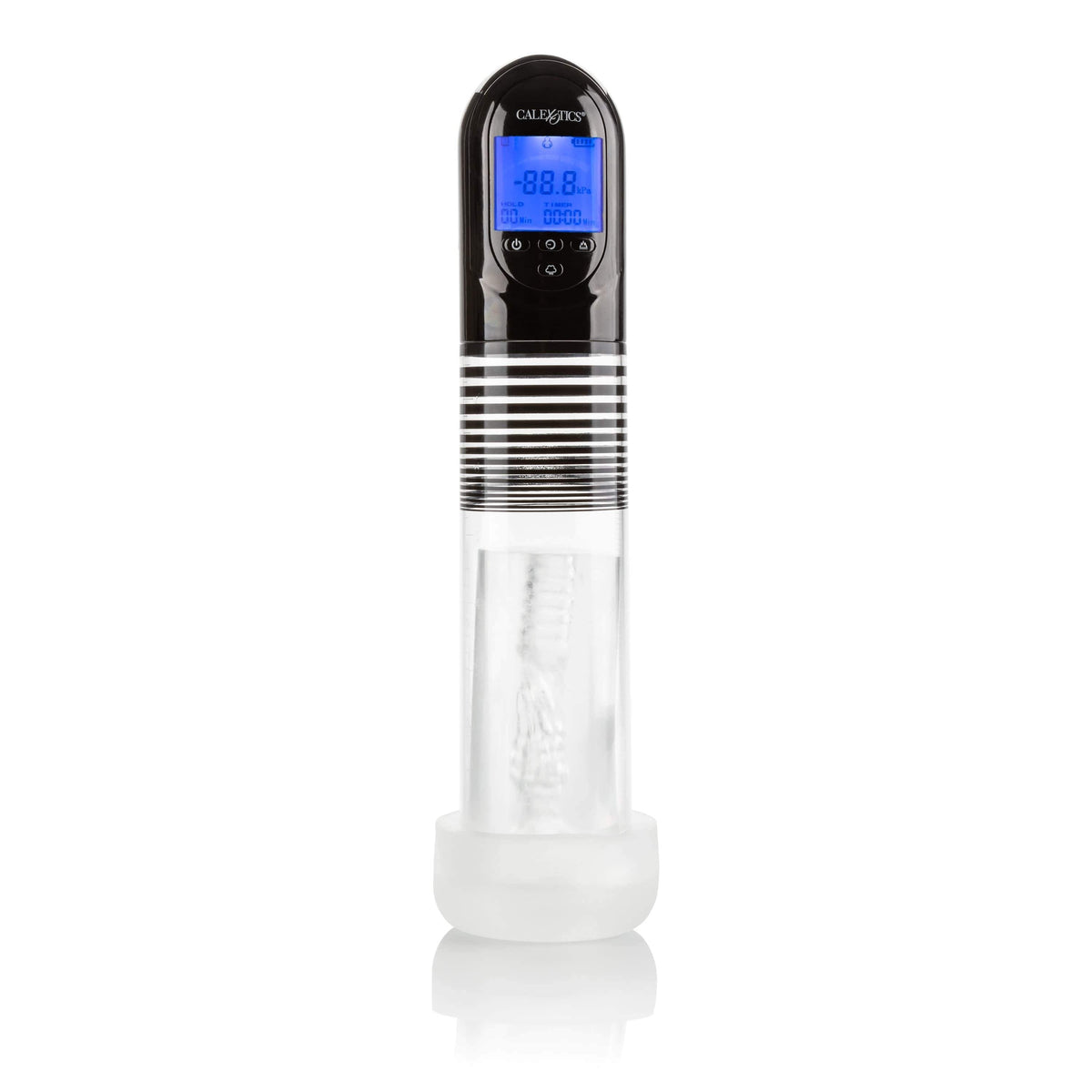 California Exotics - Optimum Series Advanced Automatic Smart Penis Pump (Clear) -  Penis Pump (Vibration) Rechargeable  Durio.sg