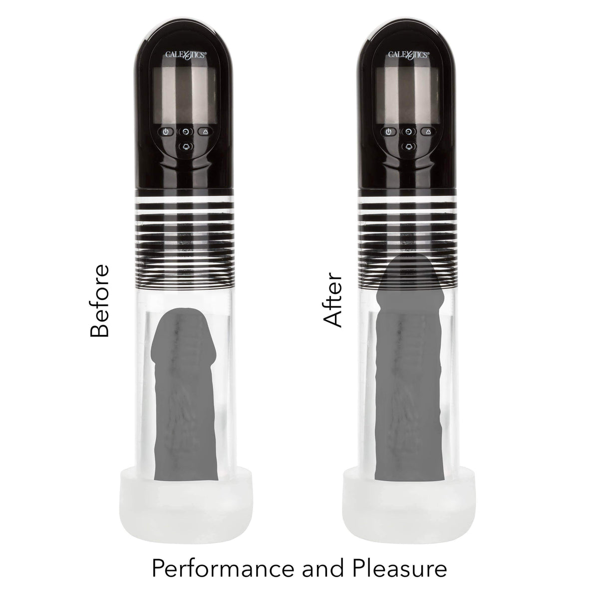 California Exotics - Optimum Series Advanced Automatic Smart Penis Pump (Clear) -  Penis Pump (Vibration) Rechargeable  Durio.sg