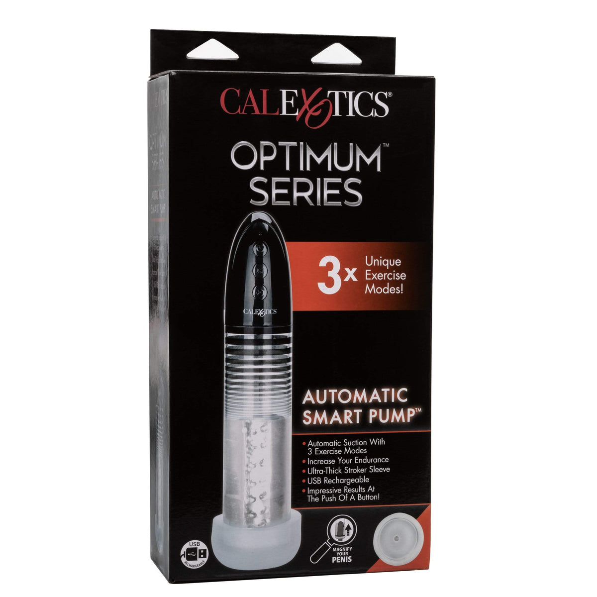 California Exotics - Optimum Series Executive Automatic Smart Pump (Black) -  Penis Pump (Vibration) Rechargeable  Durio.sg