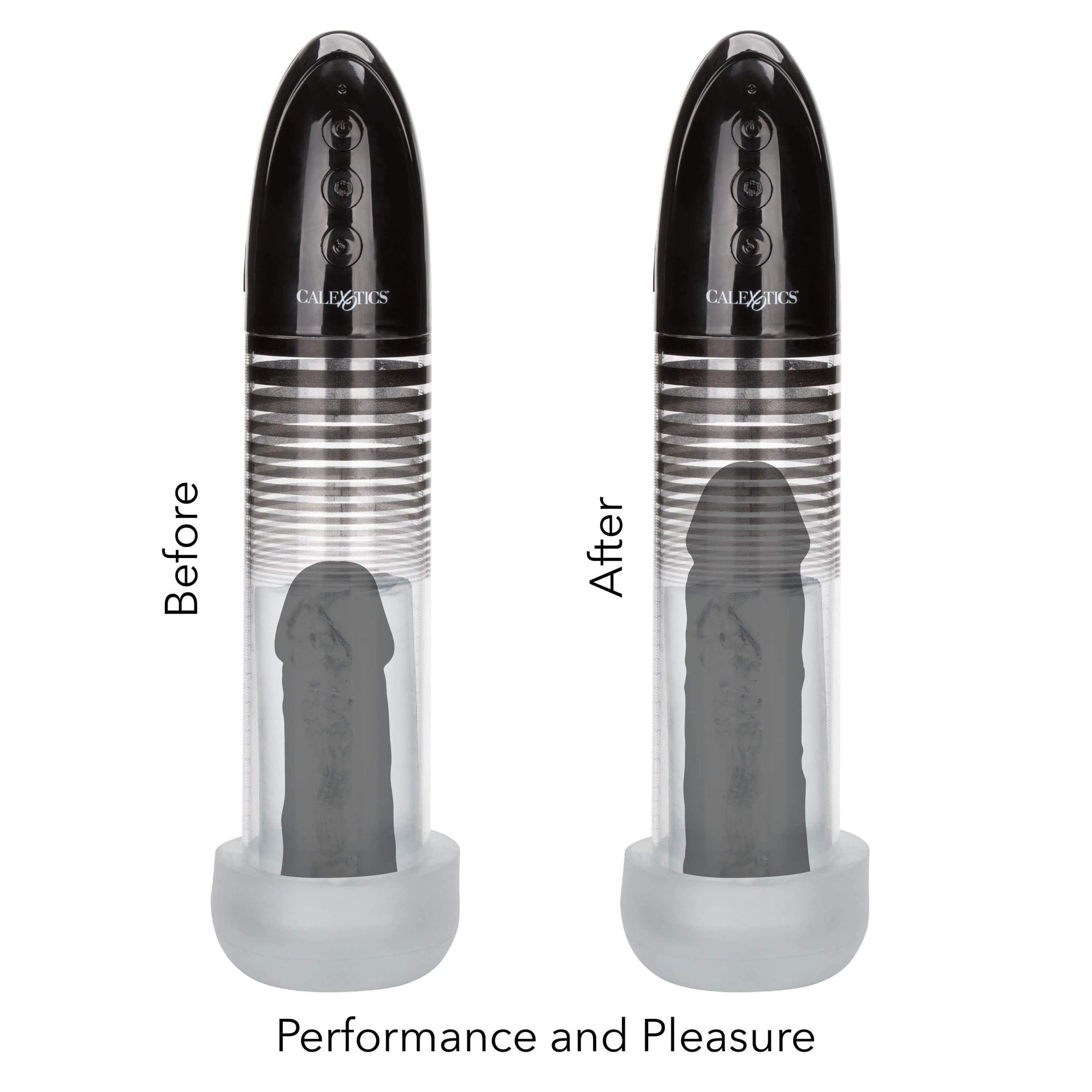 California Exotics - Optimum Series Executive Automatic Smart Pump (Black) -  Penis Pump (Vibration) Rechargeable  Durio.sg