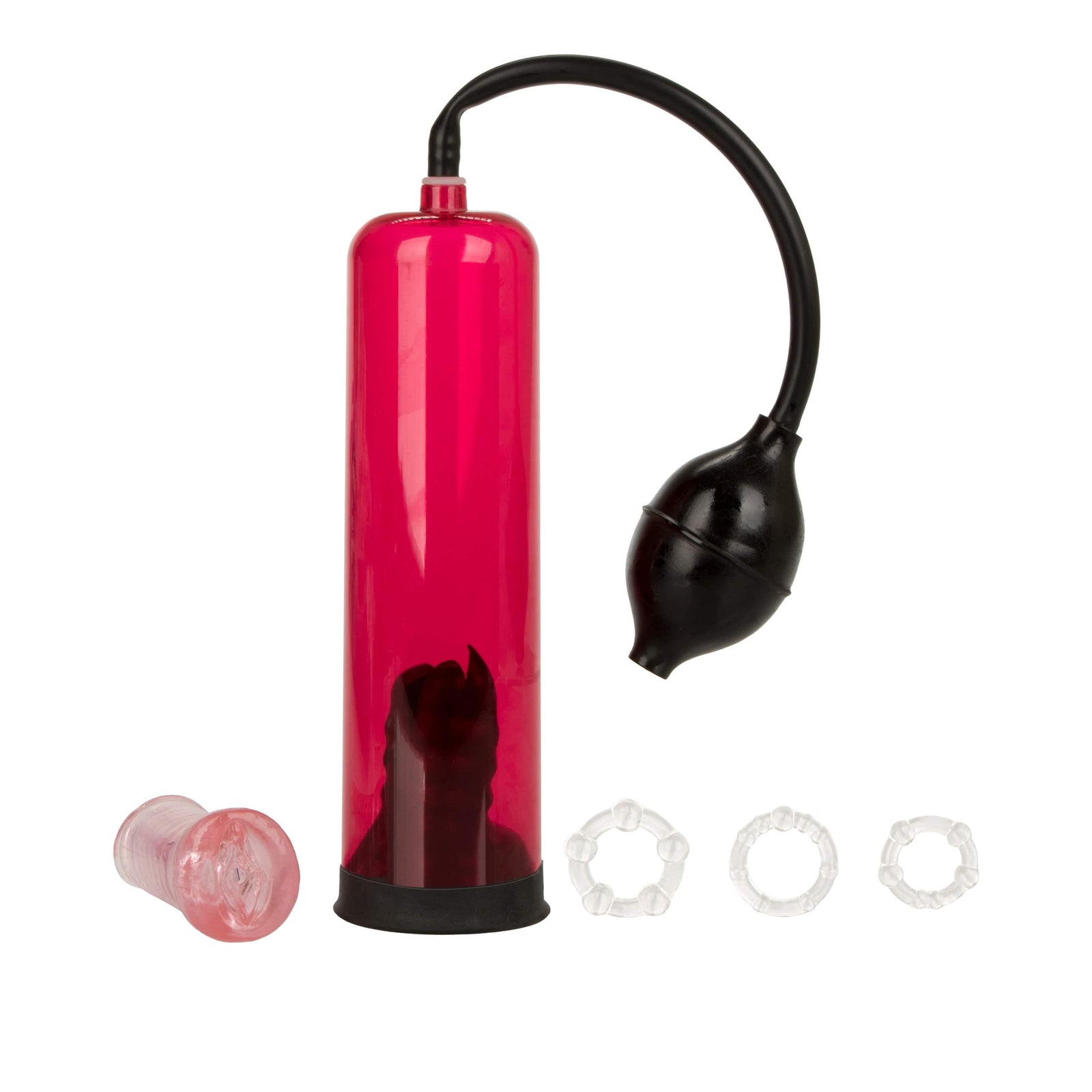 California Exotics - Optimum Series Masturstroke Masturbation Kit (Red) -  Penis Pump (Non Vibration)  Durio.sg