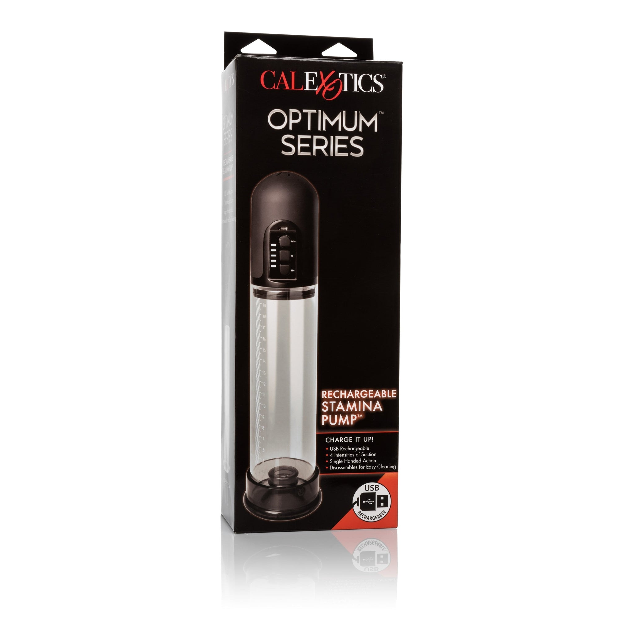 California Exotics - Optimum Series Rechargeable Stamina Penis Pump (Clear) -  Penis Pump (Vibration) Rechargeable  Durio.sg