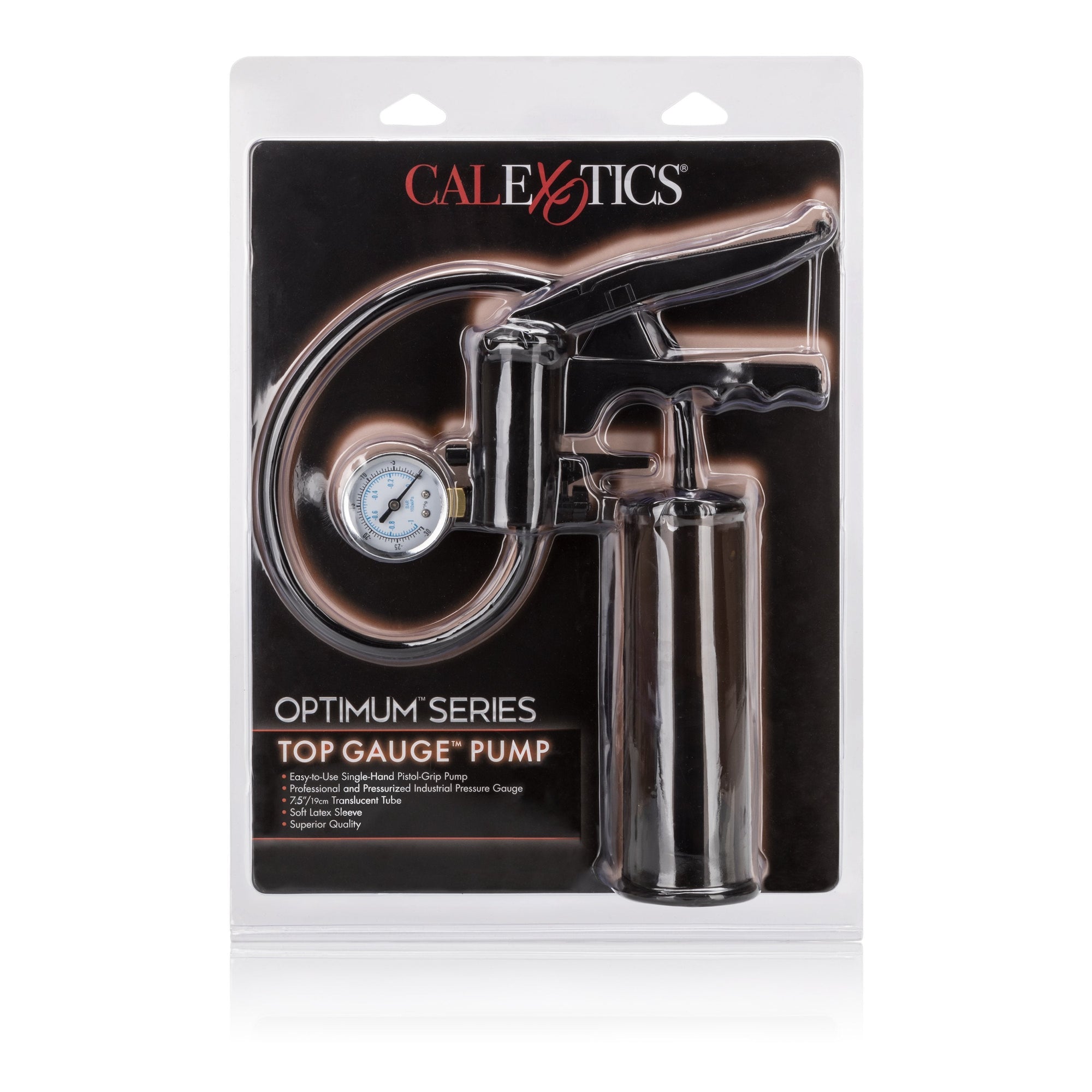 California Exotics - Optimum Series Top Gauge Professional Pressurized Penis Pump (Black) -  Penis Pump (Non Vibration)  Durio.sg