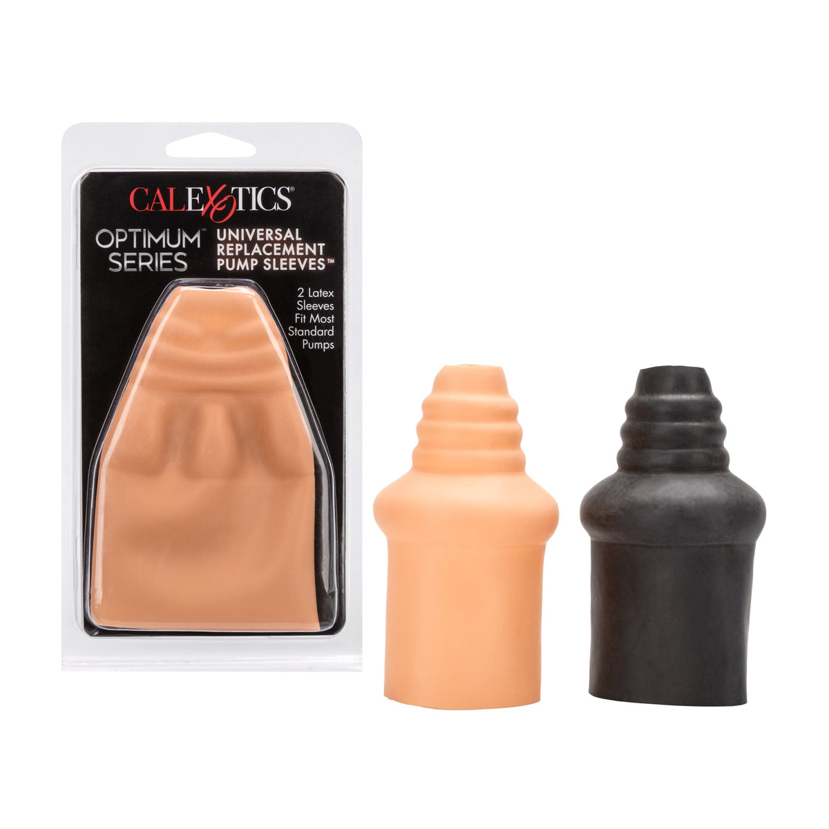 California Exotics - Optimum Series Universal Replacement Pump Sleeves (Beige/Black) -  Accessories  Durio.sg