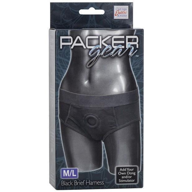 California Exotics - Packer Gear Brief Harness M/L (Black) -  Strap On w/o Dildo  Durio.sg