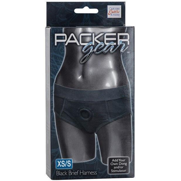 California Exotics - Packer Gear Brief Harness XS/S (Black) -  Strap On w/o Dildo  Durio.sg