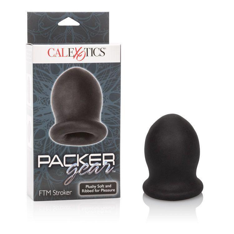 California Exotics - Packer Gear FTM Stroker Masturbator (Black) -  Masturbator Soft Stroker (Non Vibration)  Durio.sg