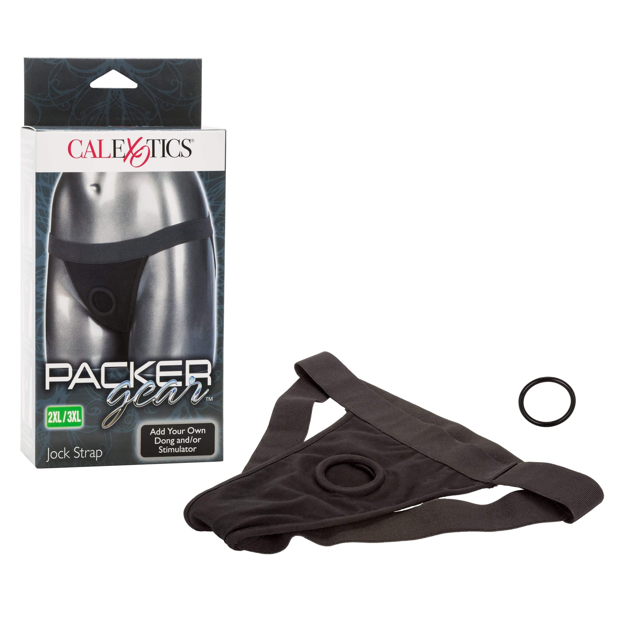 California Exotics - Packer Gear Jock Strap On 2XL/3XL (Black) -  Strap On w/o Dildo  Durio.sg