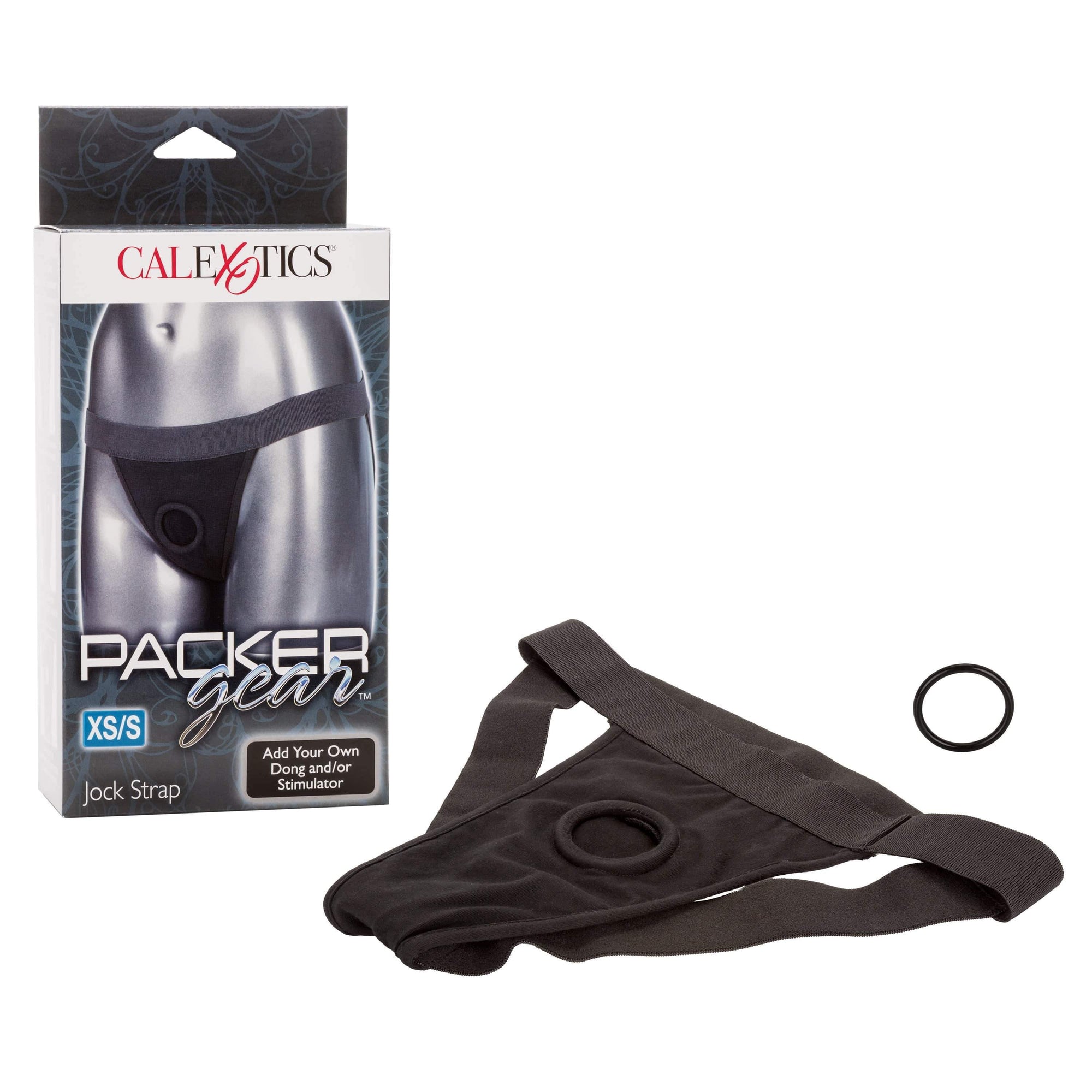 California Exotics - Packer Gear Jock Strap On Harness XS/S (Black) -  Strap On w/o Dildo  Durio.sg