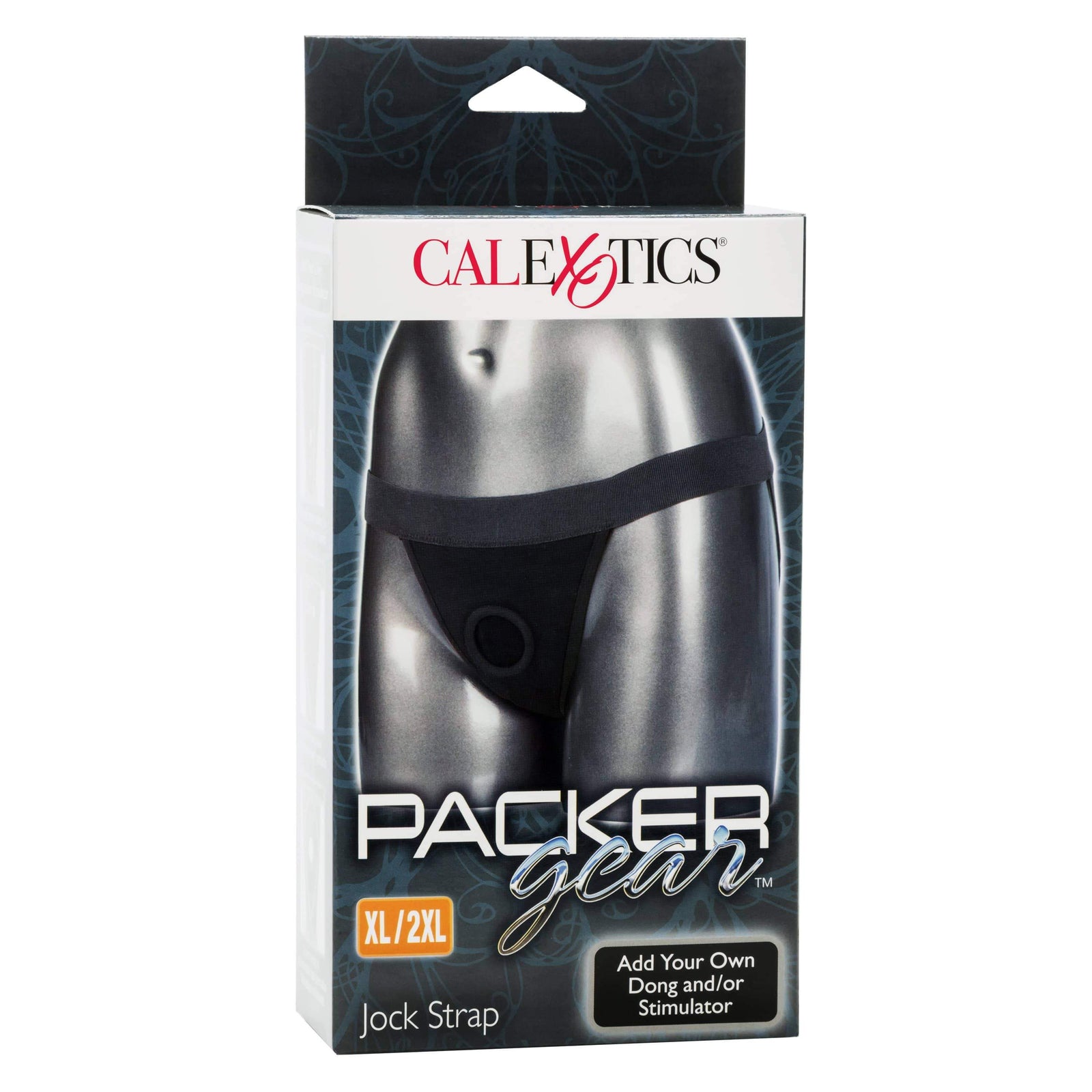 California Exotics - Packer Gear Jock Strap On XL/2XL (Black) -  Strap On w/o Dildo  Durio.sg