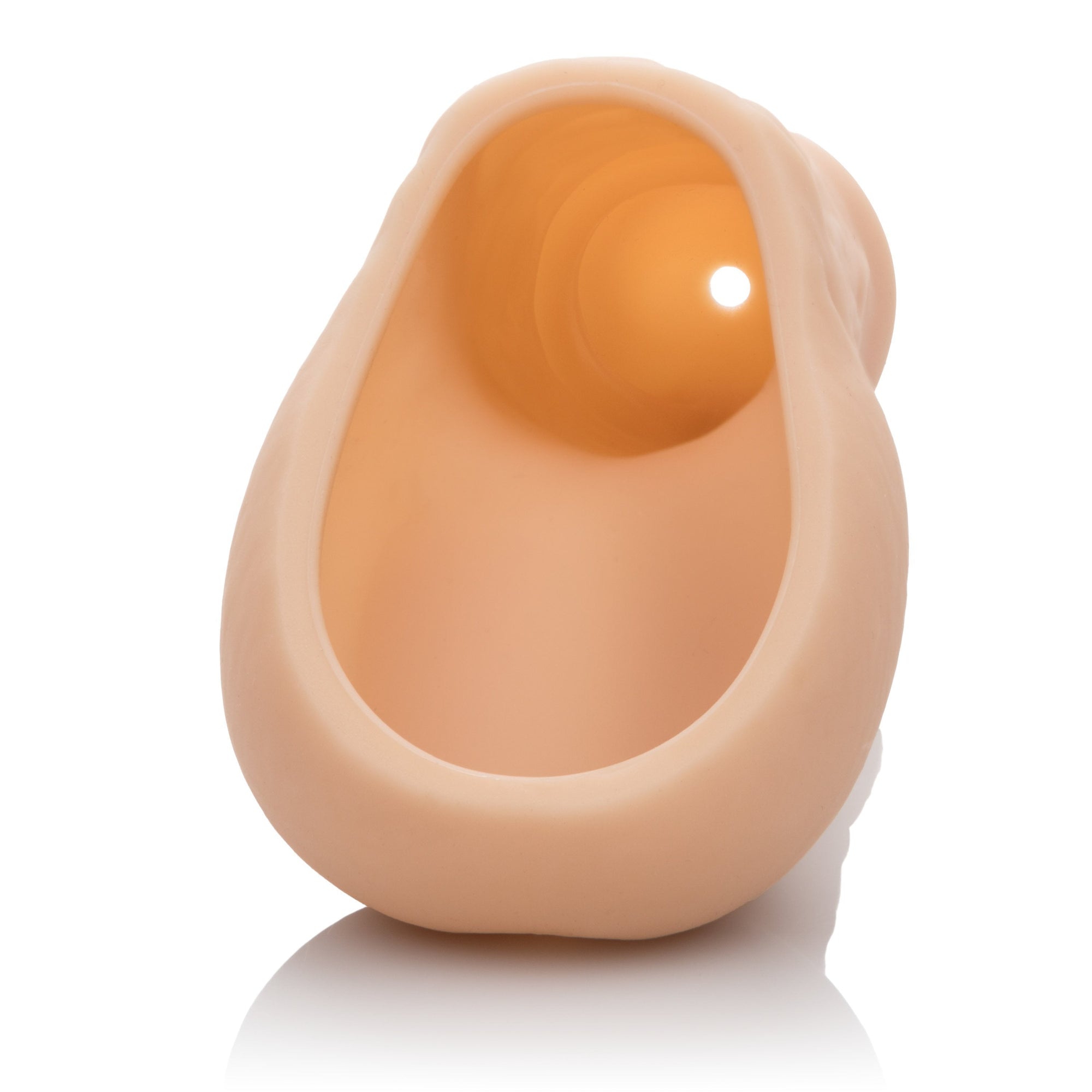 California Exotics - Packer Gear STP Hollow Packer (Beige) -  Strap On with Hollow Dildo for Male (Non Vibration)  Durio.sg