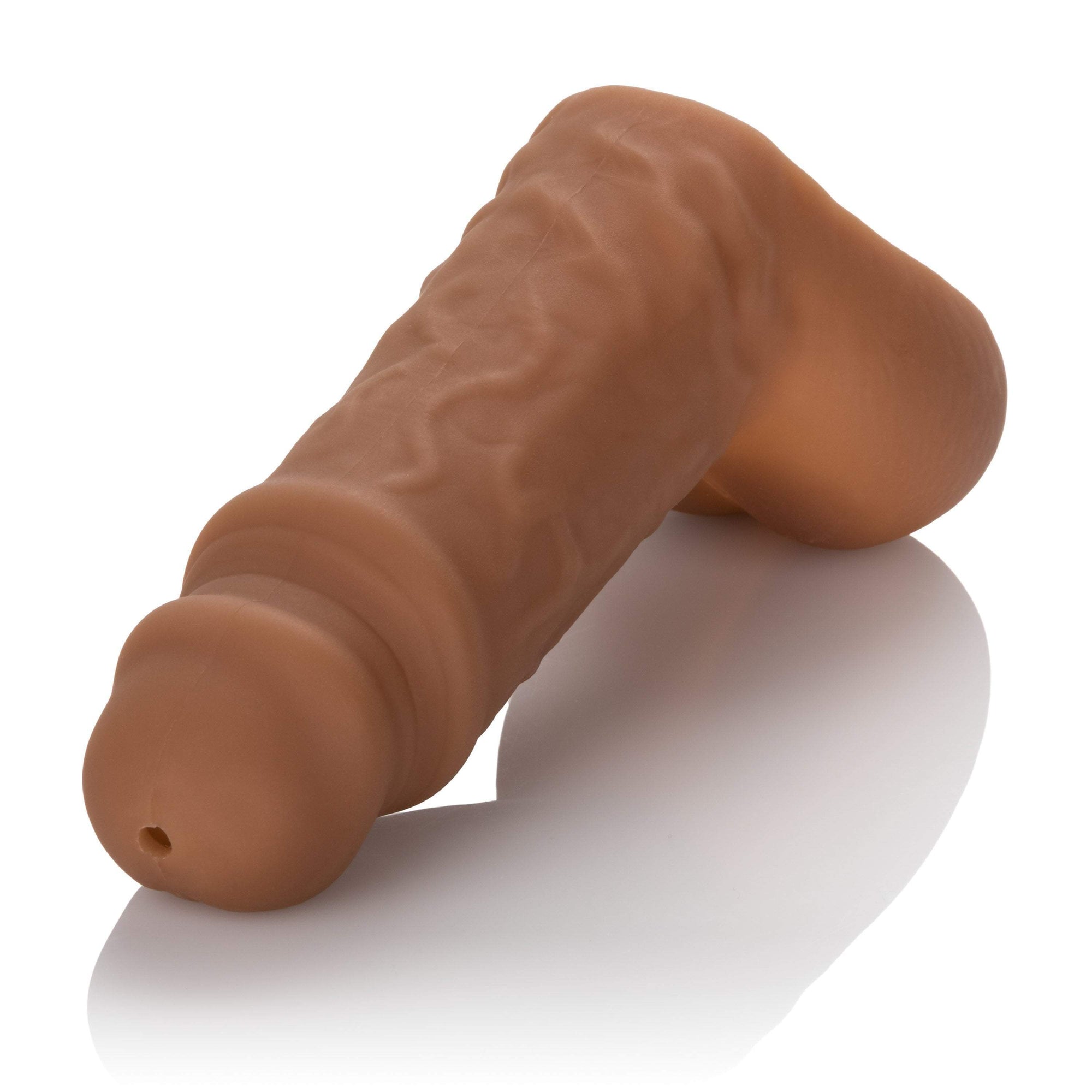 California Exotics - Packer Gear STP Hollow Packer (Brown) -  Strap On with Hollow Dildo for Male (Non Vibration)  Durio.sg