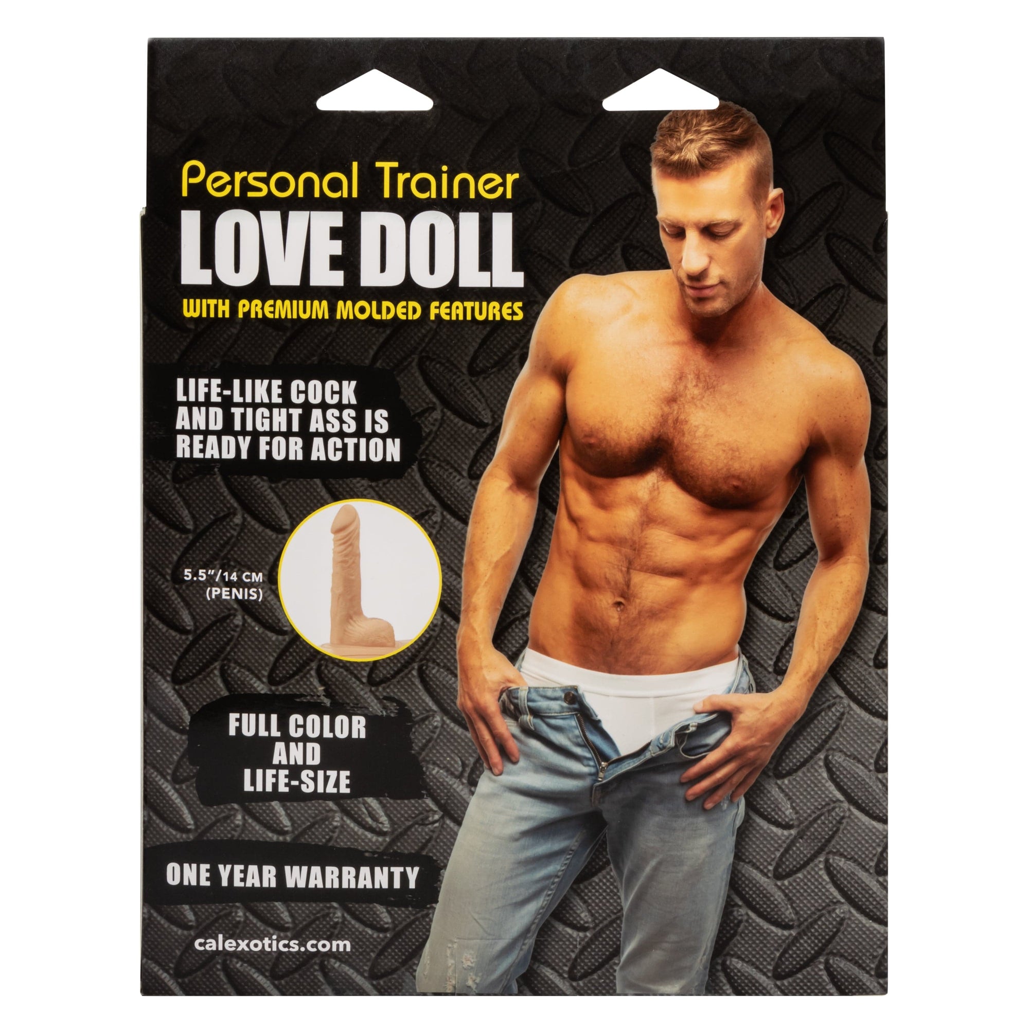 California Exotics - Personal Trainer Inflatable Love Doll Masturbator Dildo 5.5" (Beige) -  Doll  Durio.sg