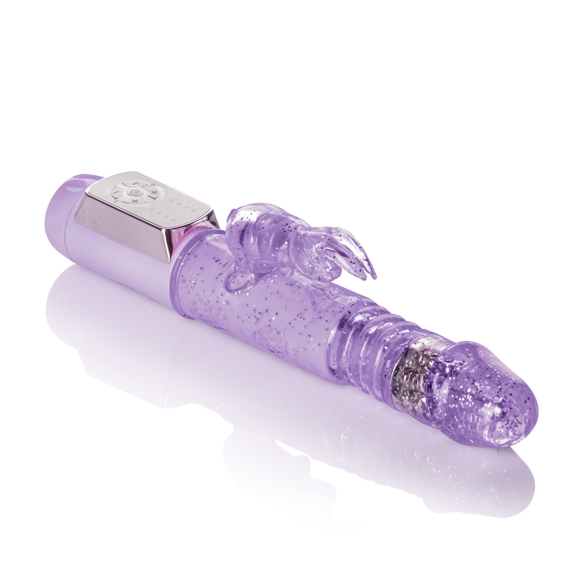 California Exotics - Petite Thrusting Jack Rabbit Intermediate Vibrator (Purple) -  Rabbit Dildo (Vibration) Non Rechargeable  Durio.sg