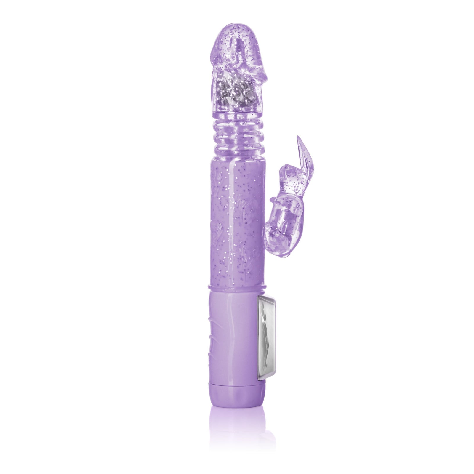 California Exotics - Petite Thrusting Jack Rabbit Intermediate Vibrator (Purple) -  Rabbit Dildo (Vibration) Non Rechargeable  Durio.sg