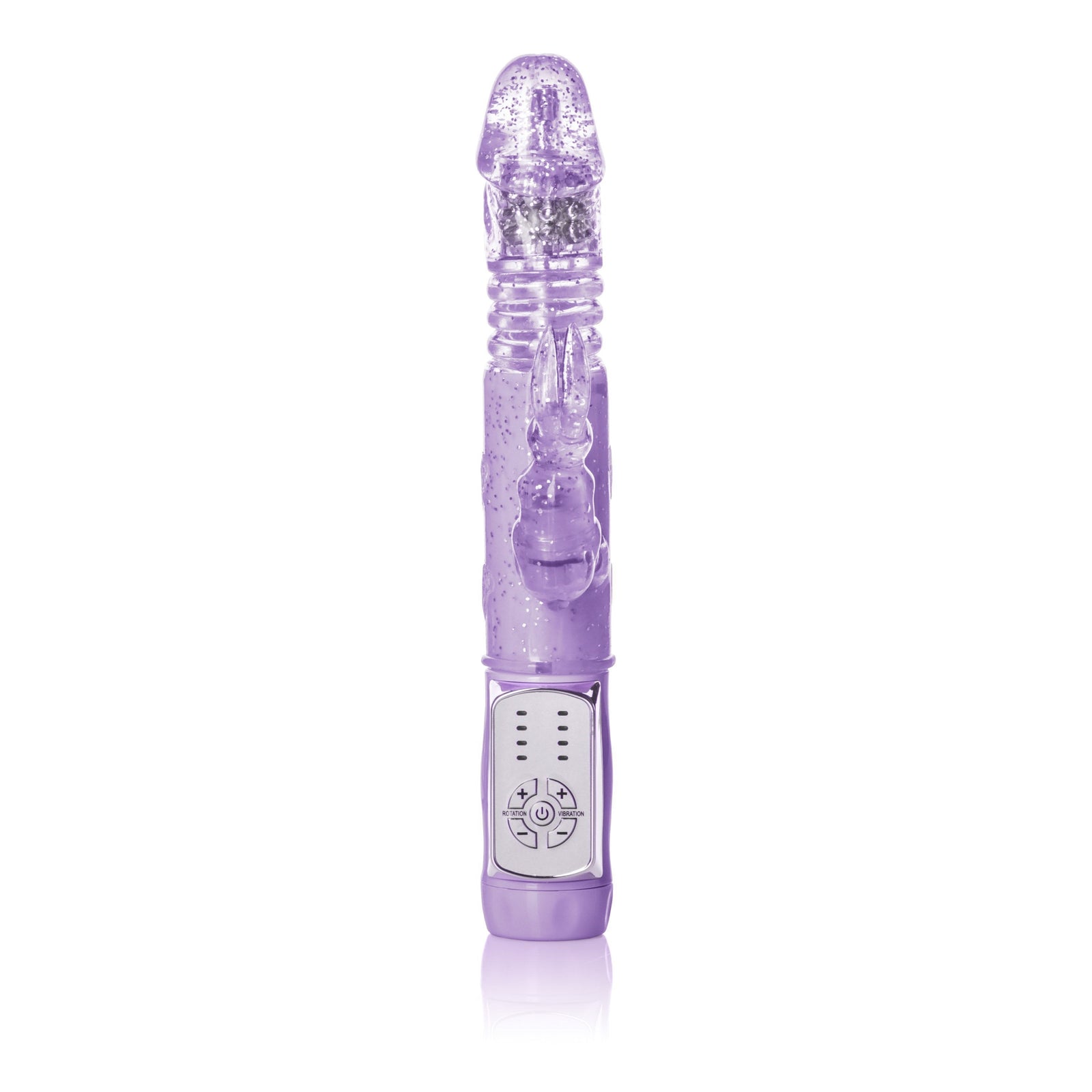 California Exotics - Petite Thrusting Jack Rabbit Intermediate Vibrator (Purple) -  Rabbit Dildo (Vibration) Non Rechargeable  Durio.sg