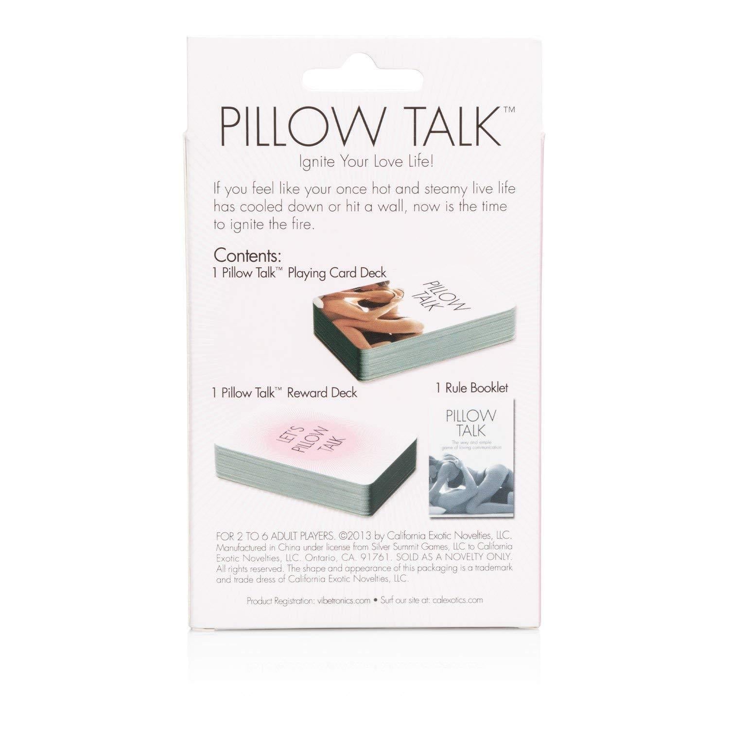 California Exotics - Pillow Talk Card Game -  Games  Durio.sg