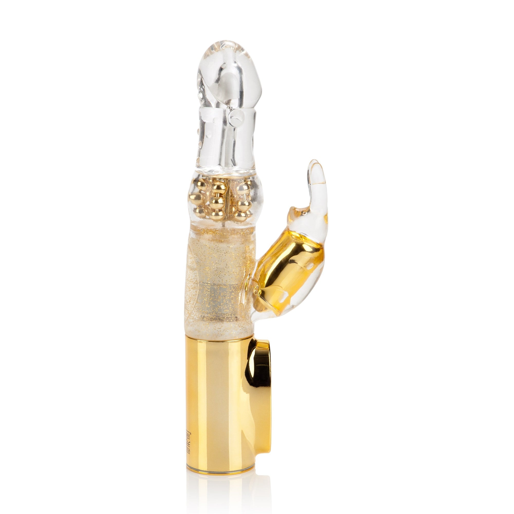 California Exotics - Platinum Collection Jack Rabbit Vibrator Intermediate (Gold) -  Rabbit Dildo (Vibration) Non Rechargeable  Durio.sg