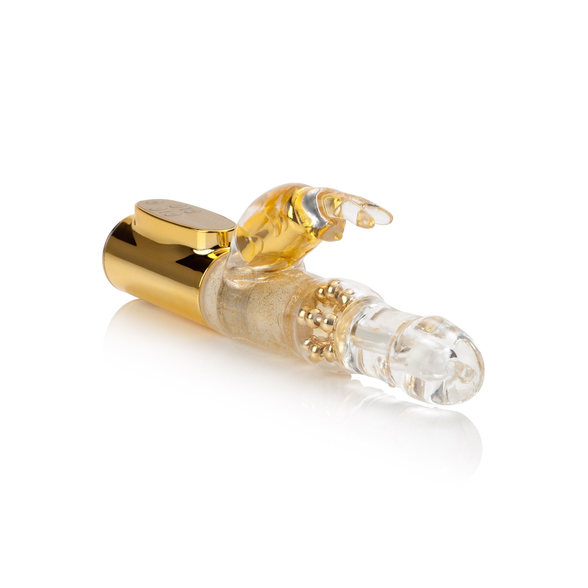 California Exotics - Platinum Collection Jack Rabbit Vibrator Intermediate (Gold) -  Rabbit Dildo (Vibration) Non Rechargeable  Durio.sg