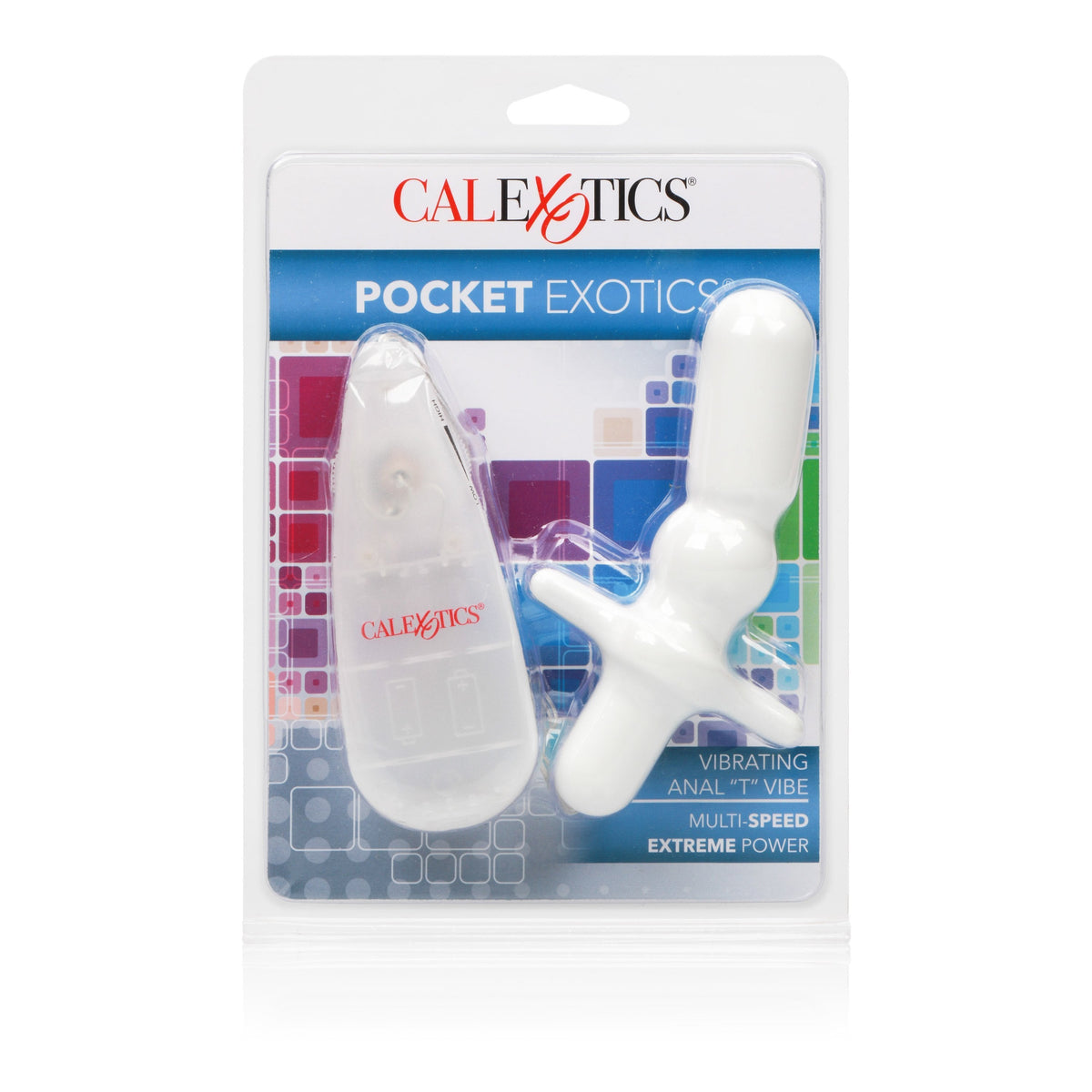 California Exotics - Pocket Exotics Vibrating Anal T Vibrator (White) -  Remote Control Anal Plug (Vibration) Non Rechargeable  Durio.sg