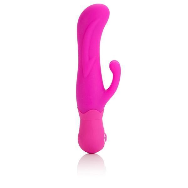 California Exotics - Posh Silicone Double Dancer Rabbit Vibrator (Pink) -  Rabbit Dildo (Vibration) Non Rechargeable  Durio.sg