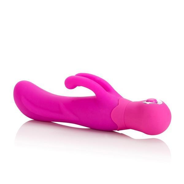 California Exotics - Posh Silicone Double Dancer Rabbit Vibrator (Pink) -  Rabbit Dildo (Vibration) Non Rechargeable  Durio.sg