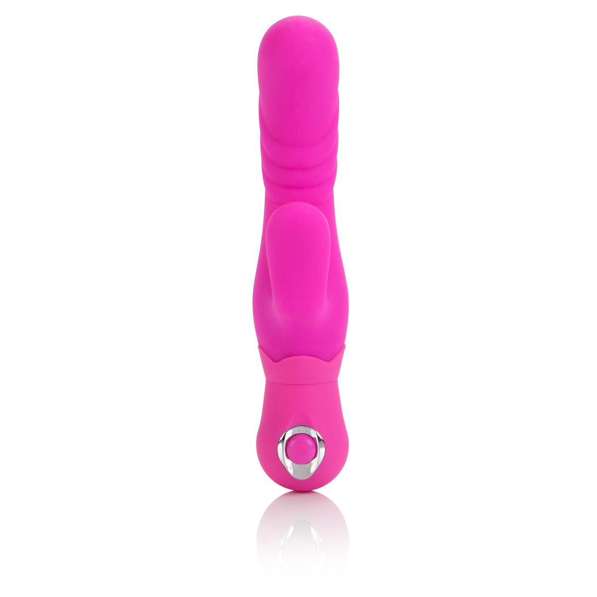California Exotics - Posh Silicone Thumper G Rabbit Vibrator (Pink) -  Rabbit Dildo (Vibration) Non Rechargeable  Durio.sg