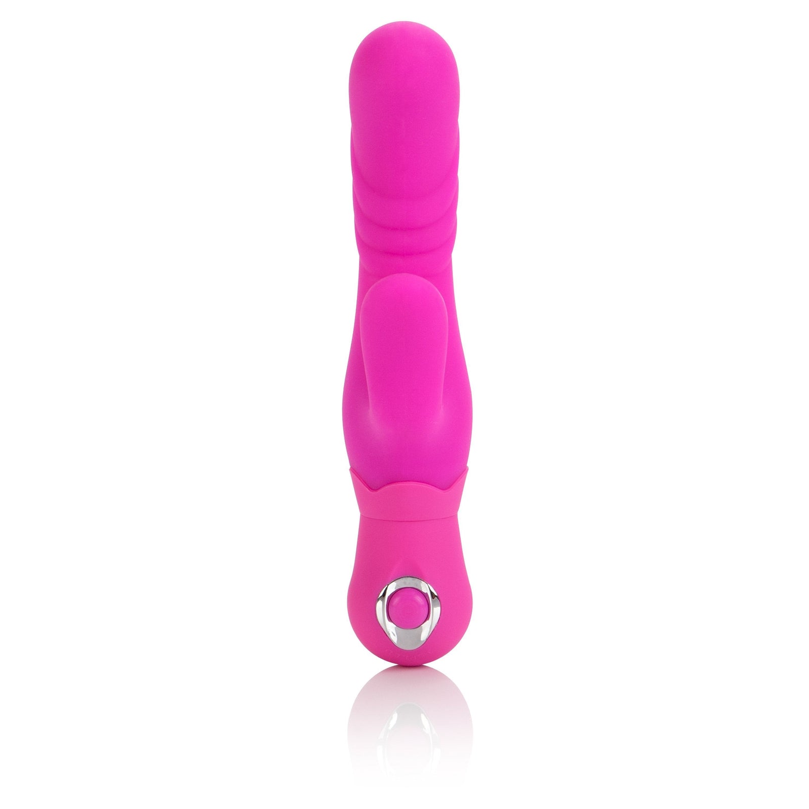 California Exotics - Posh Silicone Thumper G Rabbit Vibrator (Pink) -  Rabbit Dildo (Vibration) Non Rechargeable  Durio.sg
