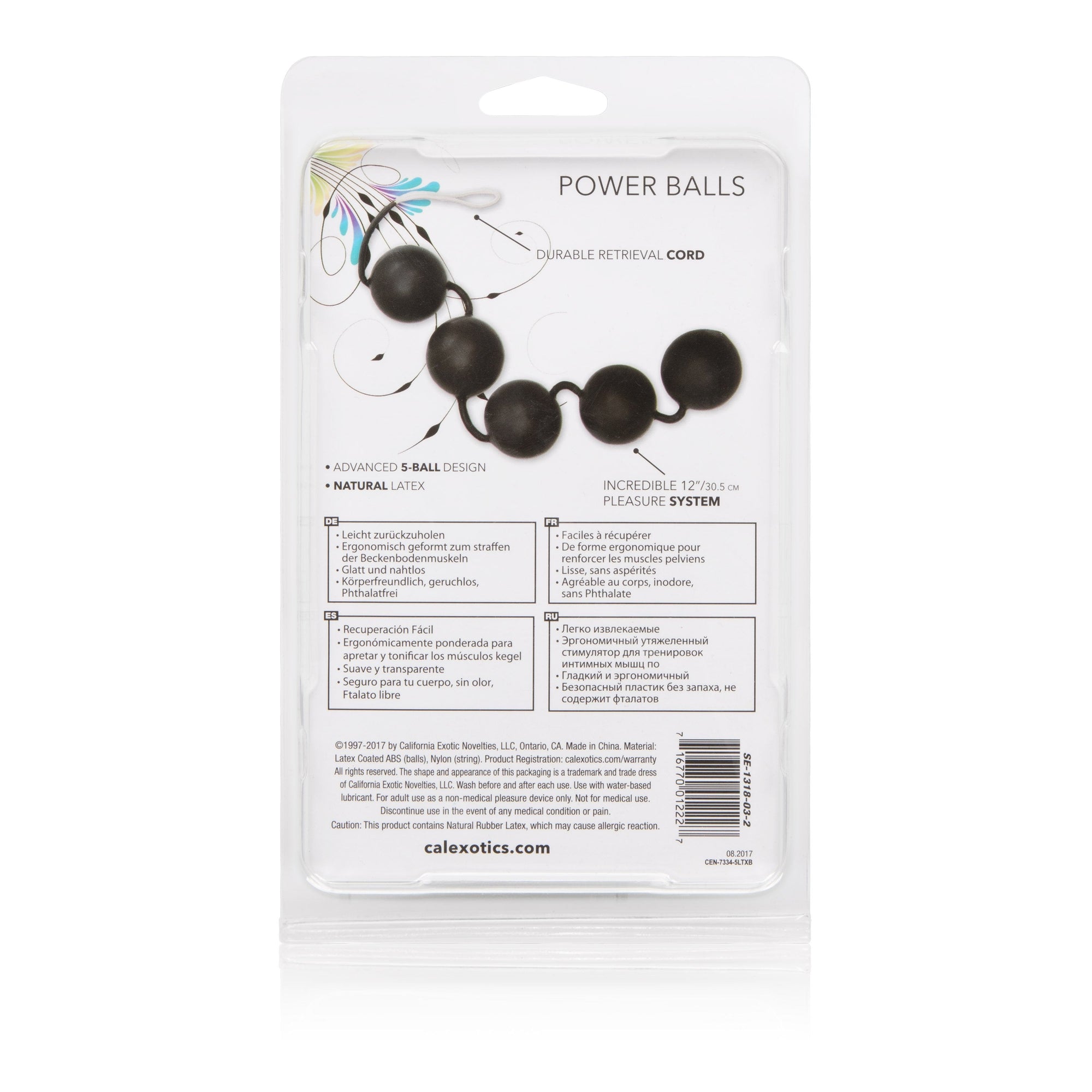 California Exotics - Power Kegel Balls (Black) -  Kegel Balls (Non Vibration)  Durio.sg