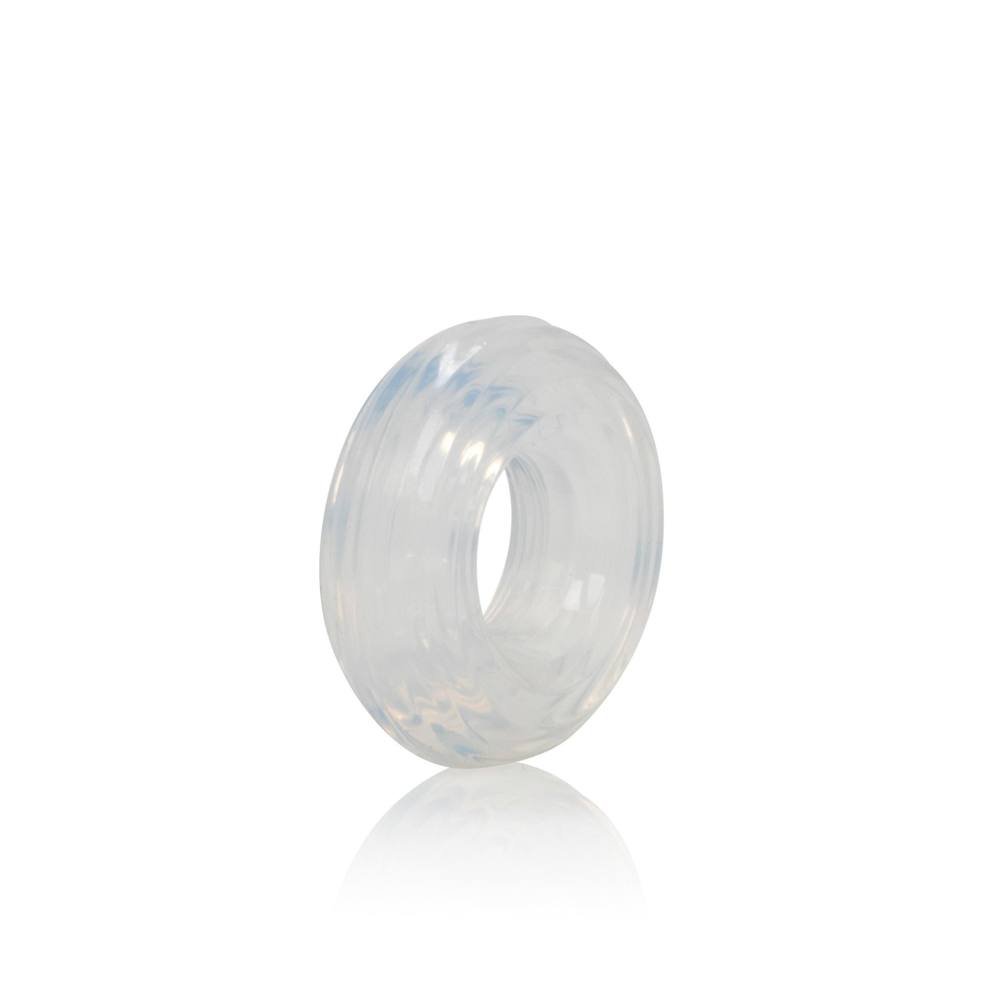 California Exotics - Premium Silicone Cock Ring Medium (Clear) -  Silicone Cock Ring (Non Vibration)  Durio.sg