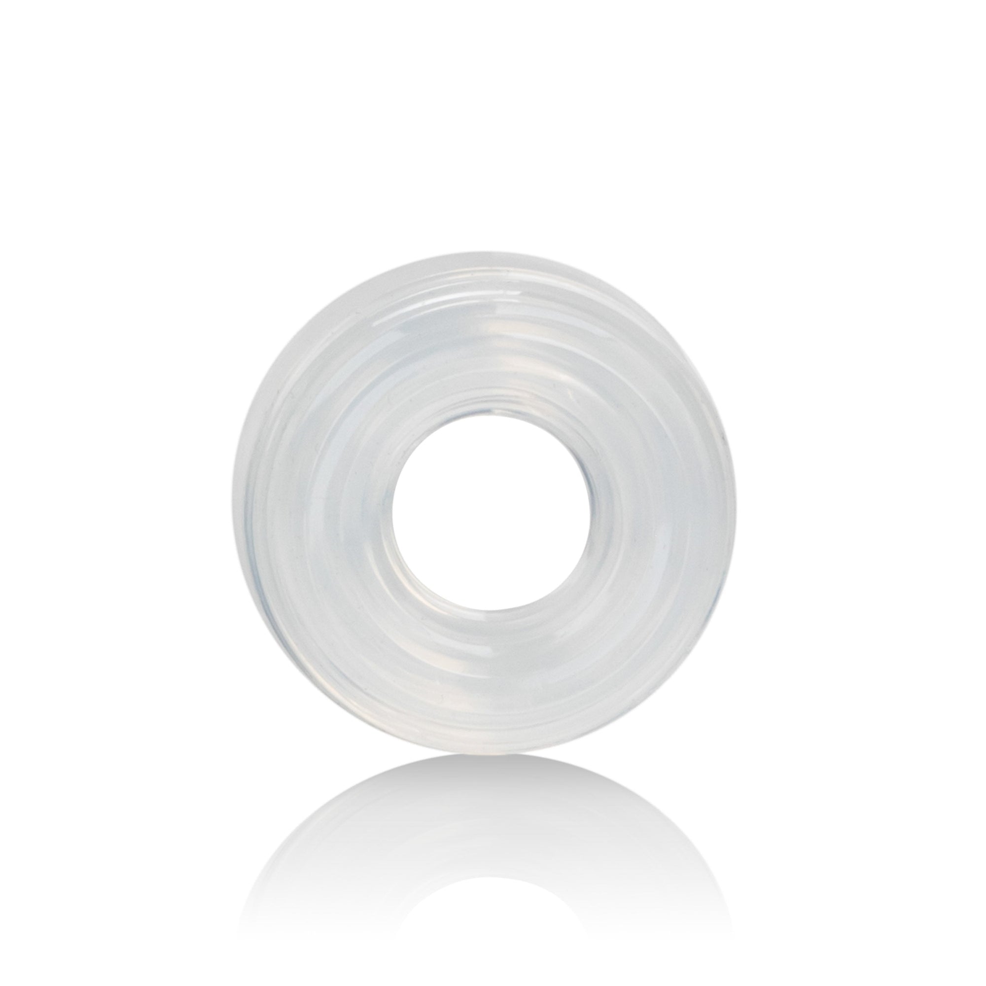 California Exotics - Premium Silicone Cock Ring Medium (Clear) -  Silicone Cock Ring (Non Vibration)  Durio.sg