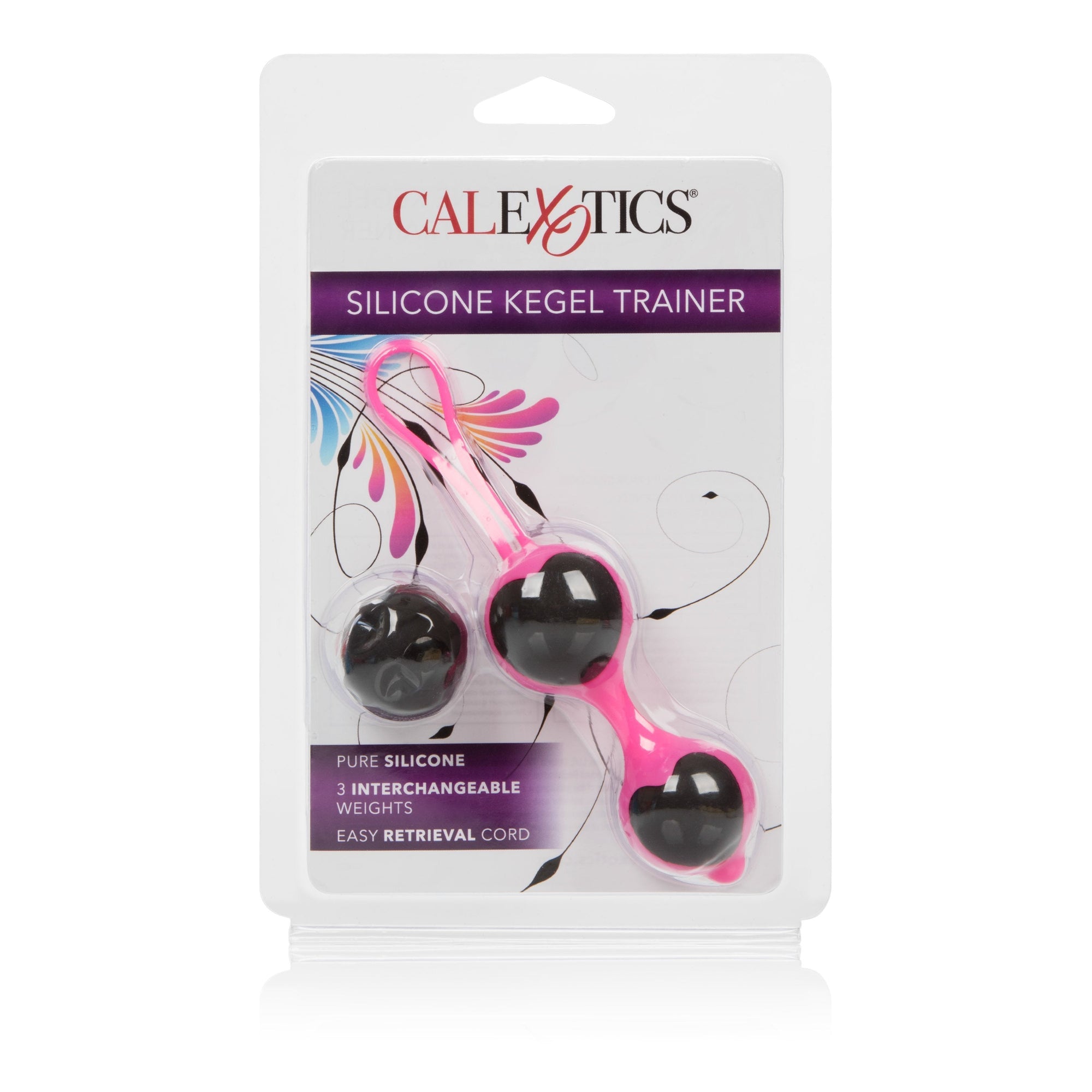 California Exotics - Pure Silicone Kegel Trainer (Black) -  Kegel Balls (Non Vibration)  Durio.sg