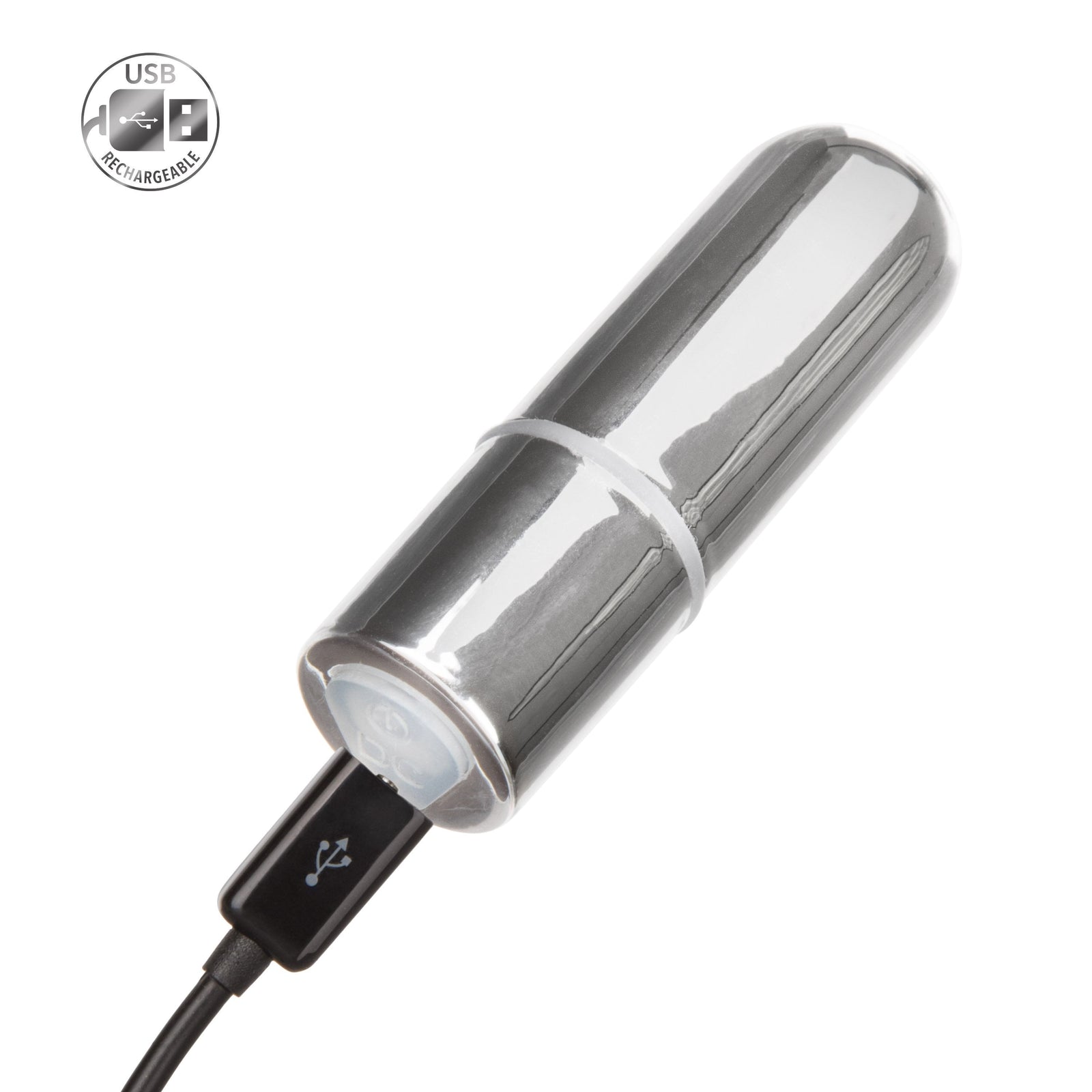 California Exotics - Rechargeable Mini Bullet (Silver) -  Bullet (Vibration) Rechargeable  Durio.sg
