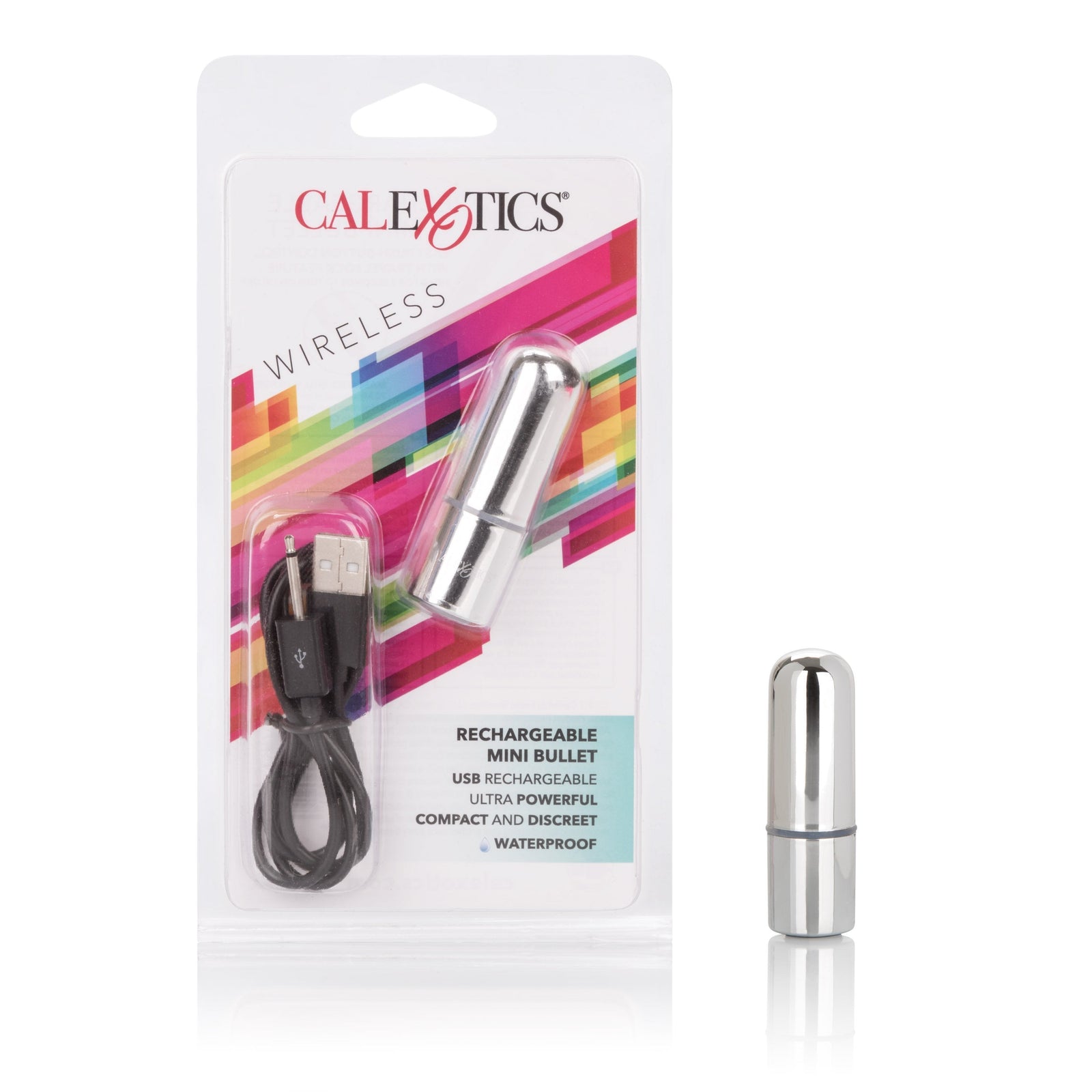 California Exotics - Rechargeable Mini Bullet (Silver) -  Bullet (Vibration) Rechargeable  Durio.sg