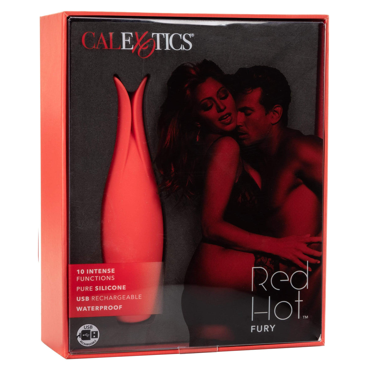 California Exotics - Red Hot Fury Clit Massager (Red) -  Clit Massager (Vibration) Rechargeable  Durio.sg