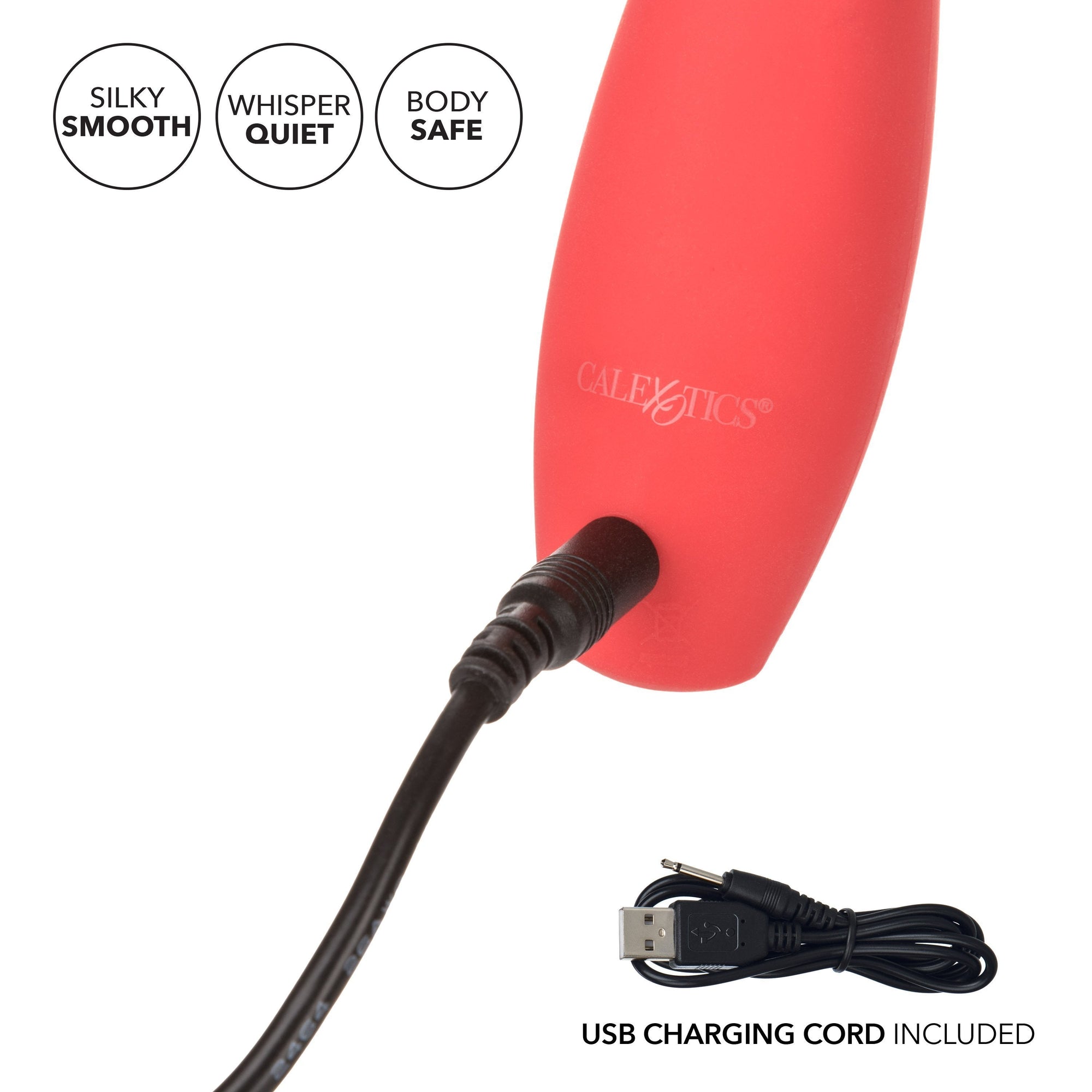 California Exotics - Red Hot Ignite Rechargeable G Spot Vibrator (Red) -  G Spot Dildo (Vibration) Rechargeable  Durio.sg