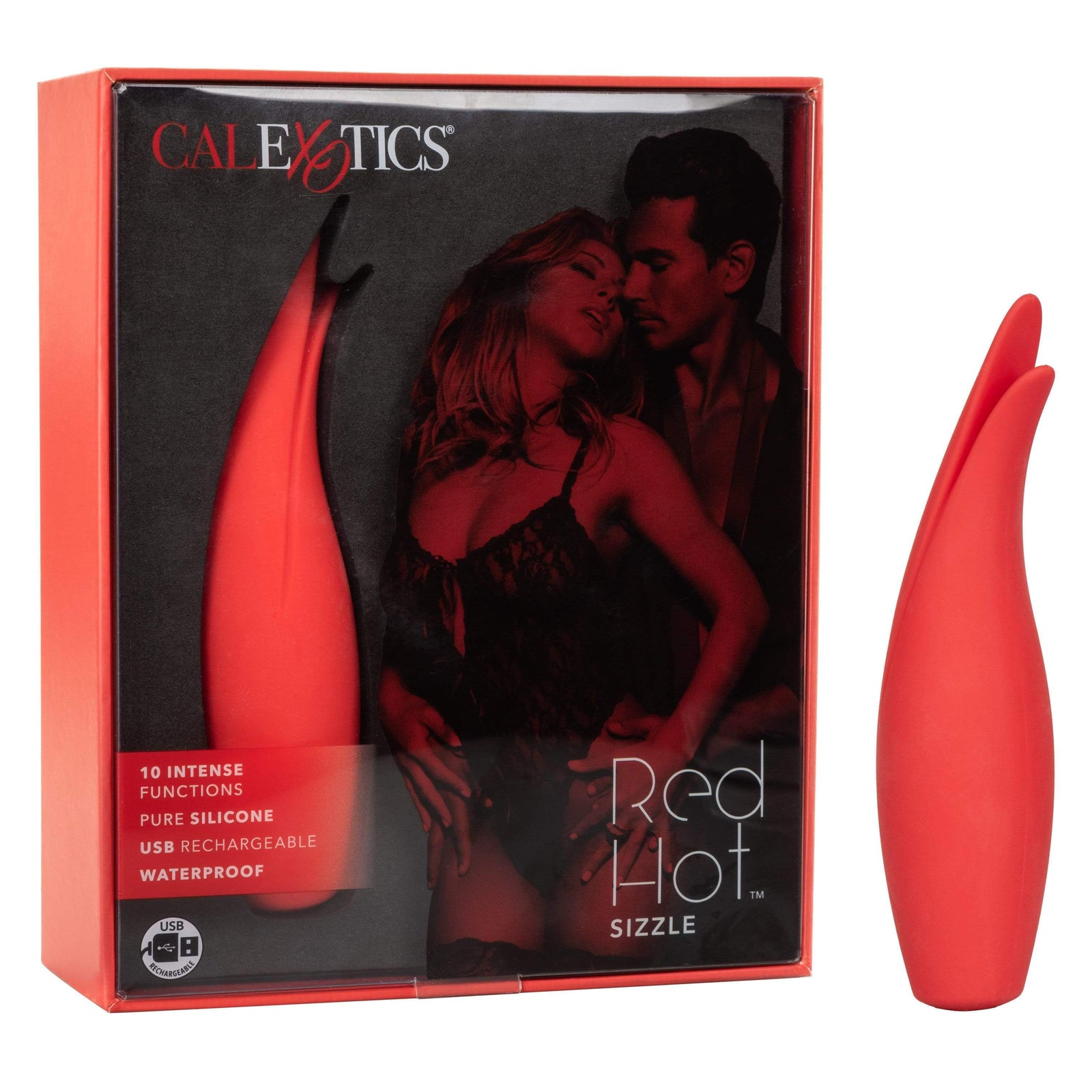 California Exotics - Red Hot Sizzle Clit Massager (Red) -  Clit Massager (Vibration) Rechargeable  Durio.sg