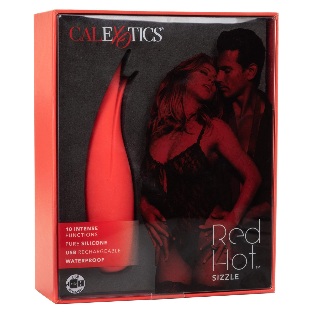 California Exotics - Red Hot Sizzle Clit Massager (Red) -  Clit Massager (Vibration) Rechargeable  Durio.sg