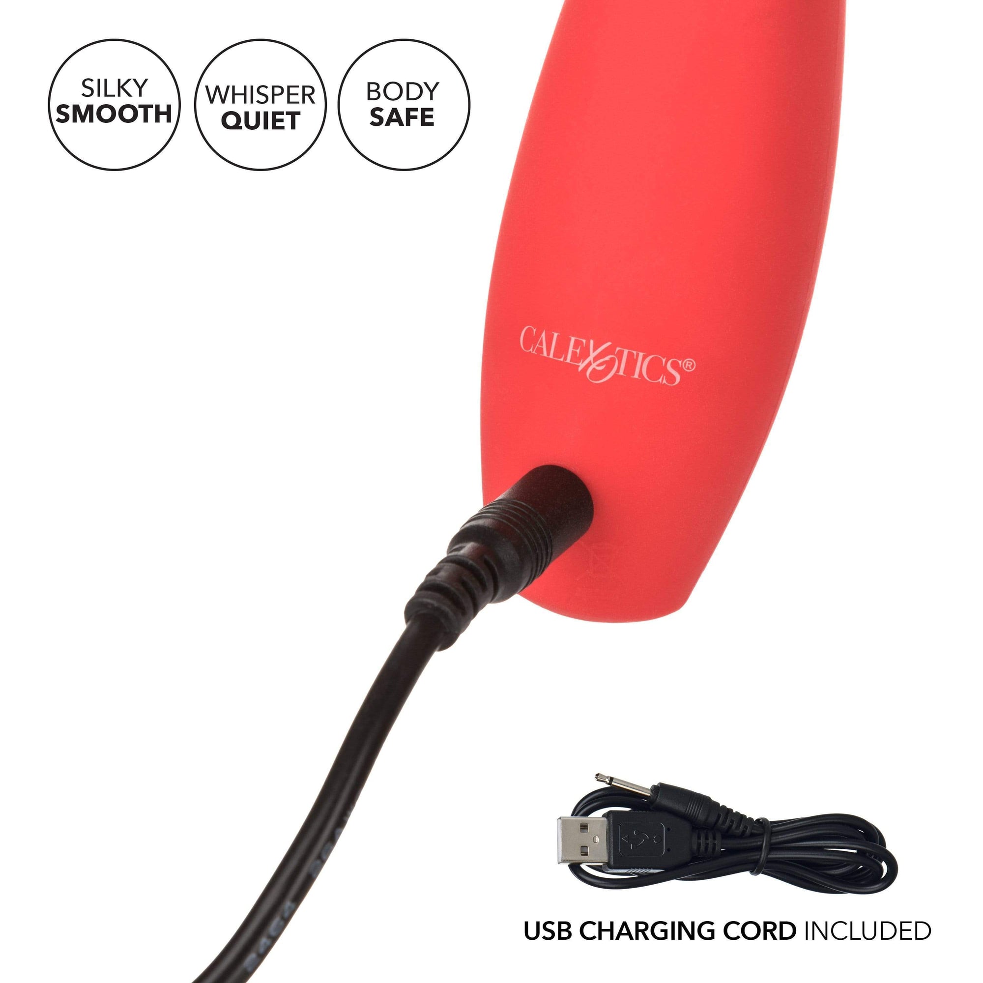 California Exotics - Red Hot Sizzle Clit Massager (Red) -  Clit Massager (Vibration) Rechargeable  Durio.sg