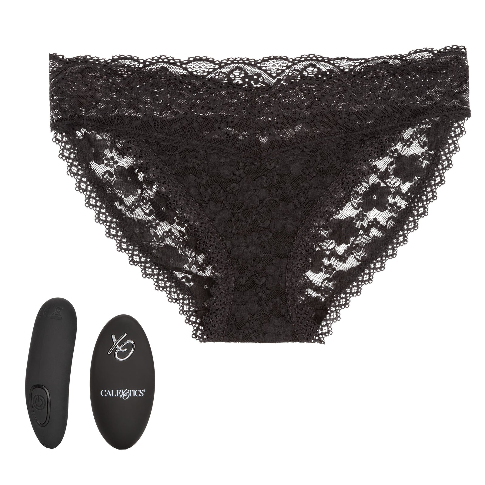 California Exotics - Remote Control Vibrating Lace Panty Set S/M (Black) -  Panties Massager Remote Control (Vibration) Rechargeable  Durio.sg